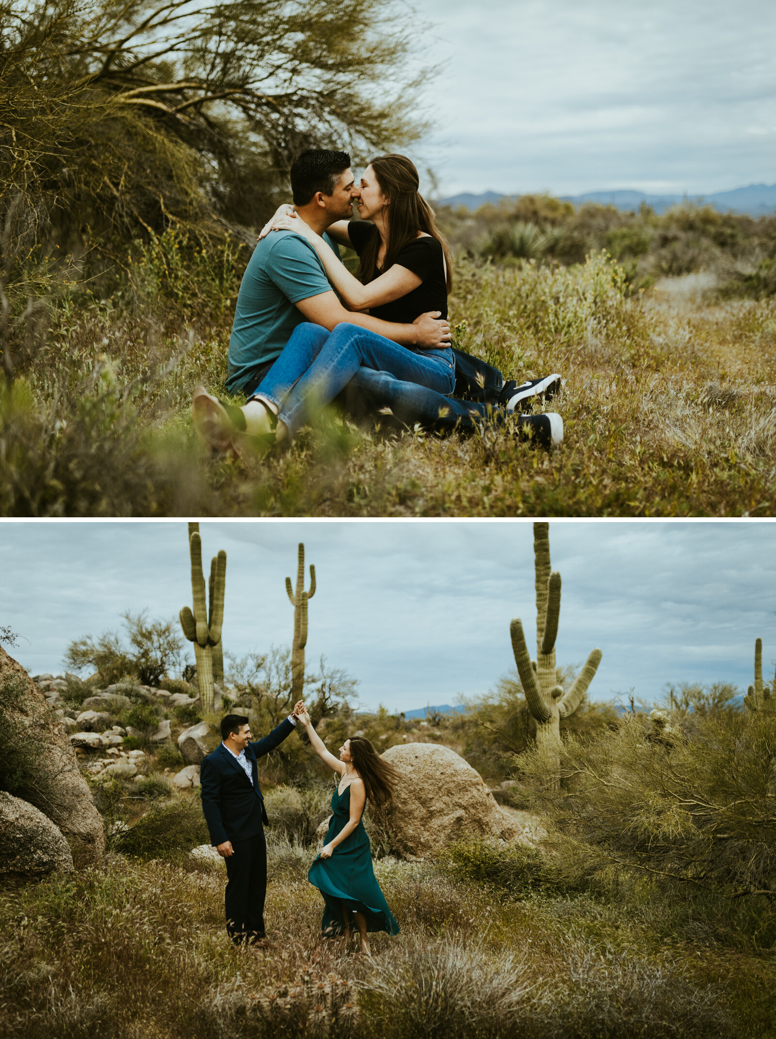 granite mountain trailhead scottsdale arizona engagement outfit inspiration couples outfit ideas for an engagement session.jpg