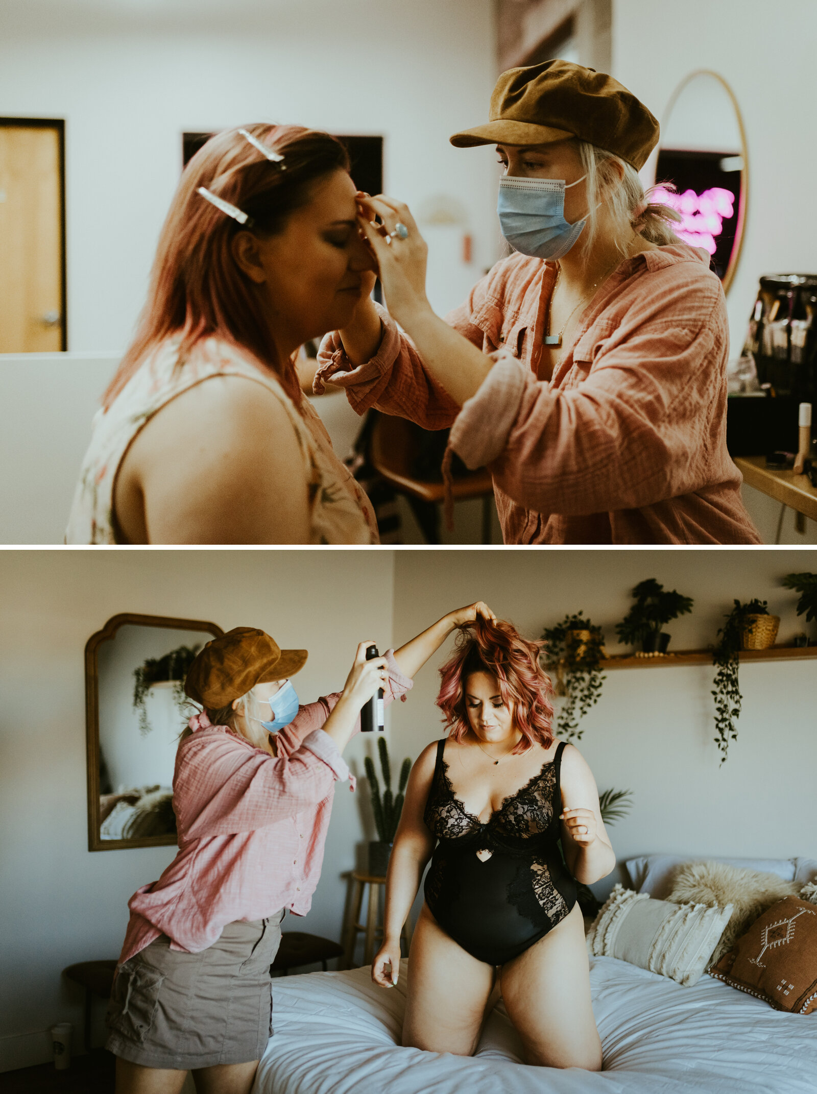 Getting ready photos of the traveling salon by frankely photoghraphy. Getting ready for a boudoir photoshoot. .jpg