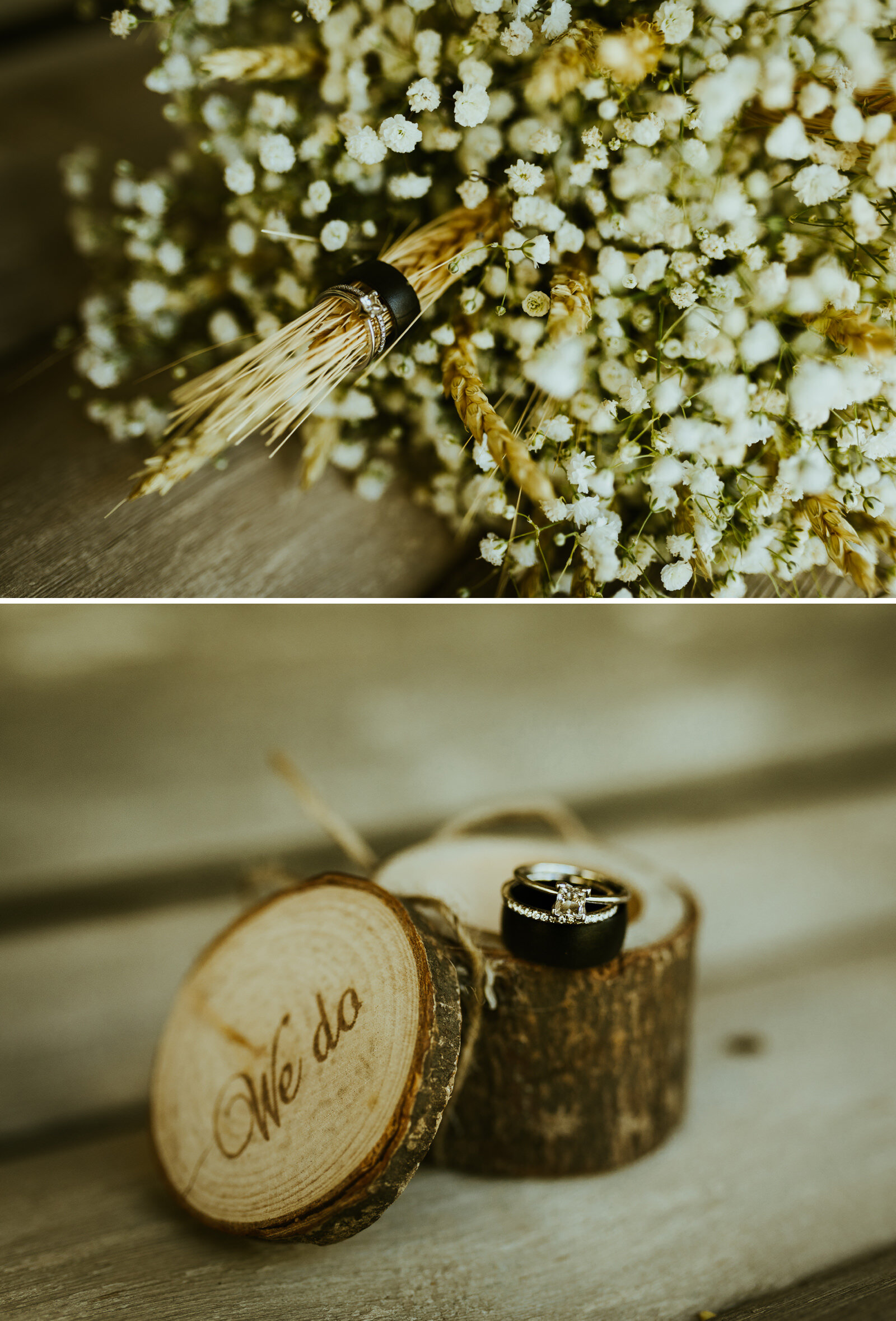 whispering tree ranch laveen arizona wedding wheat wedding bouquet same sex wedding ring set.jpg