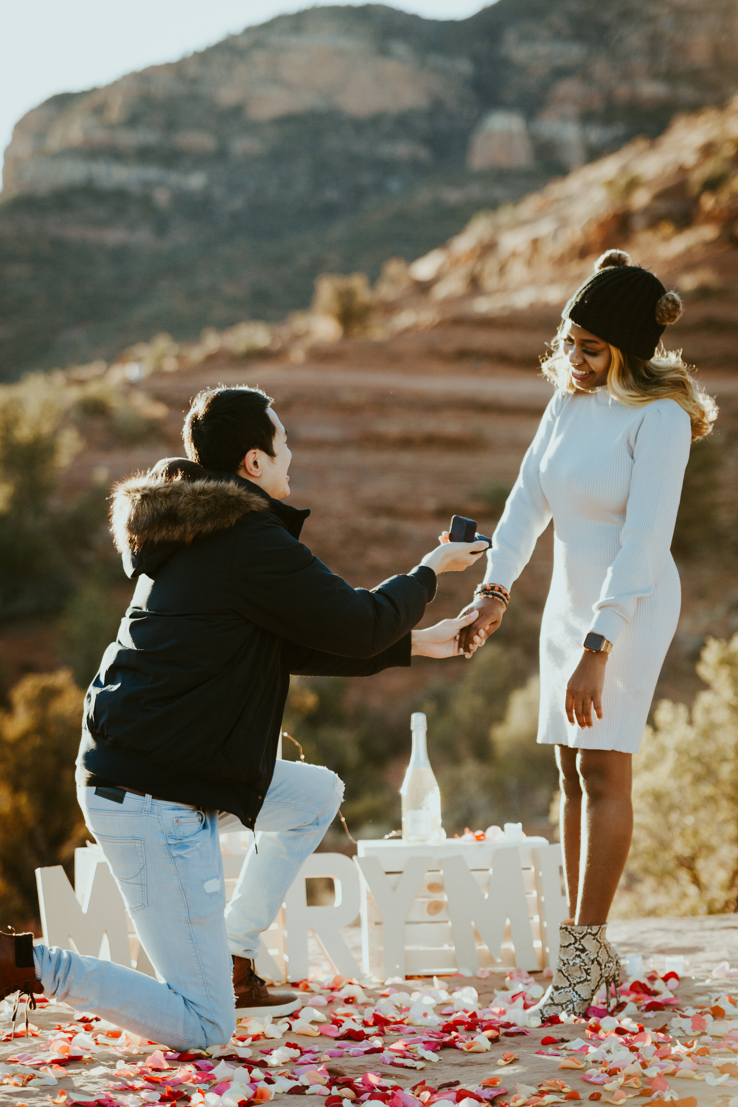 FRANKELY PHOTOGRAPHY Sedona Arizona surprise proposal engagement photoshoot cathedral rock-32.jpg
