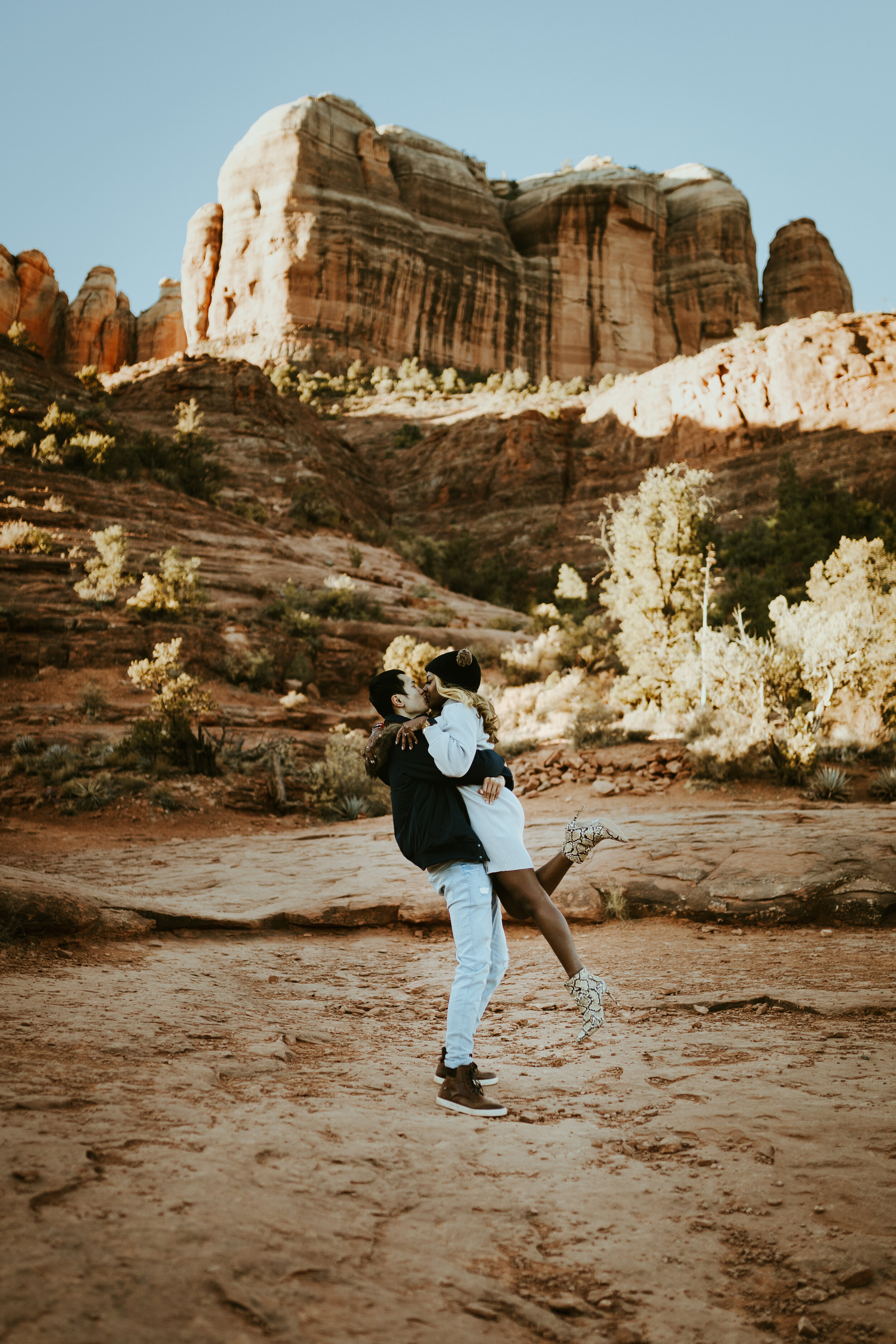 FRANKELY PHOTOGRAPHY Sedona Arizona surprise proposal engagement photoshoot cathedral rock-40.jpg