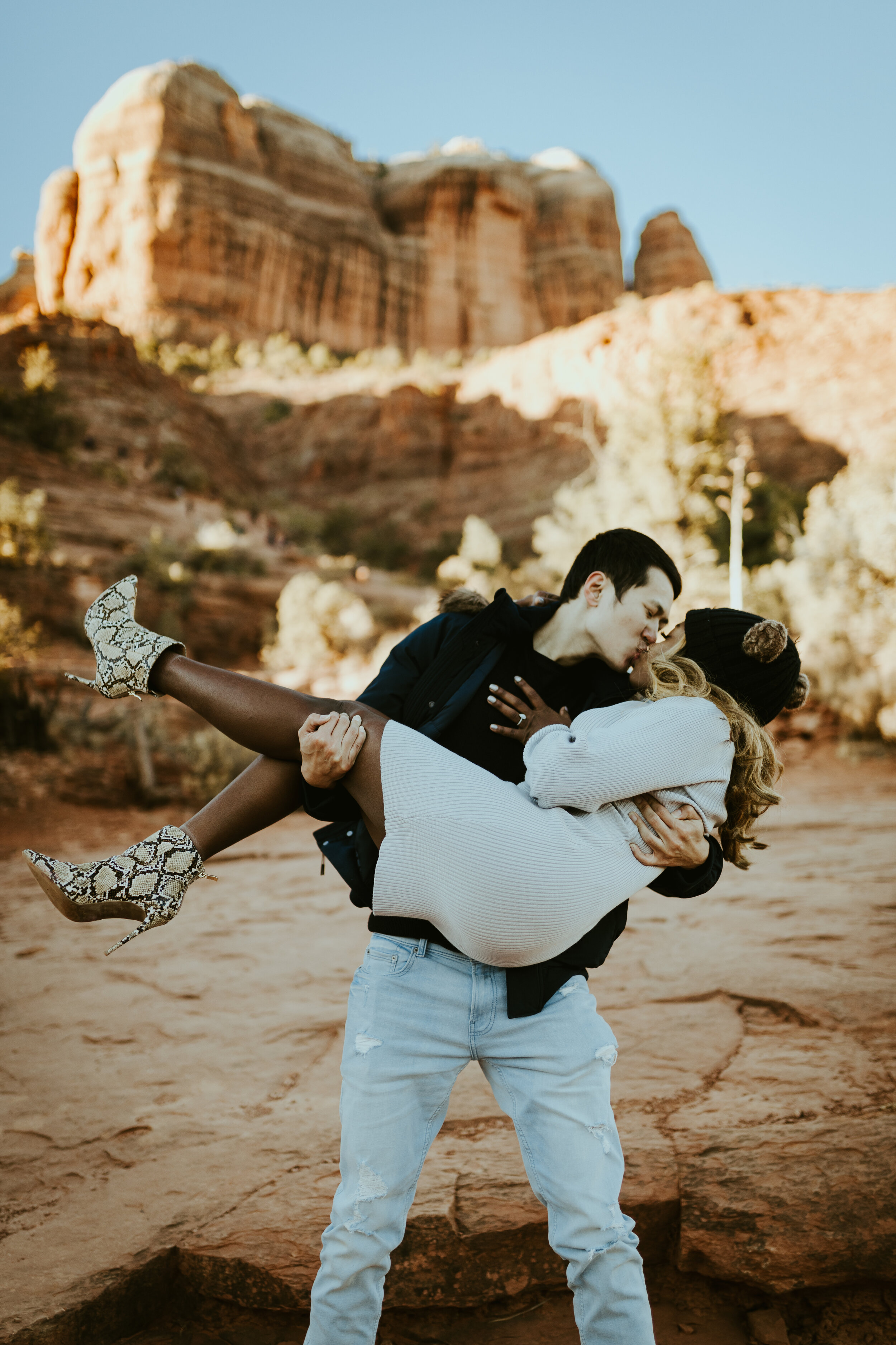 FRANKELY PHOTOGRAPHY Sedona Arizona surprise proposal engagement photoshoot cathedral rock-42.jpg