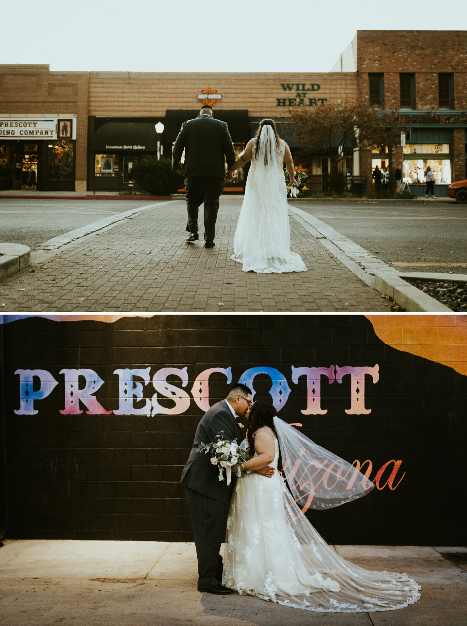 GRAND HIGHLAND HOTEL PRESCOTT ARIZONA WEDDING PHOTOGRAPHY DOWNTOWN PRESCOTT BRIDE AND GROOM.jpg