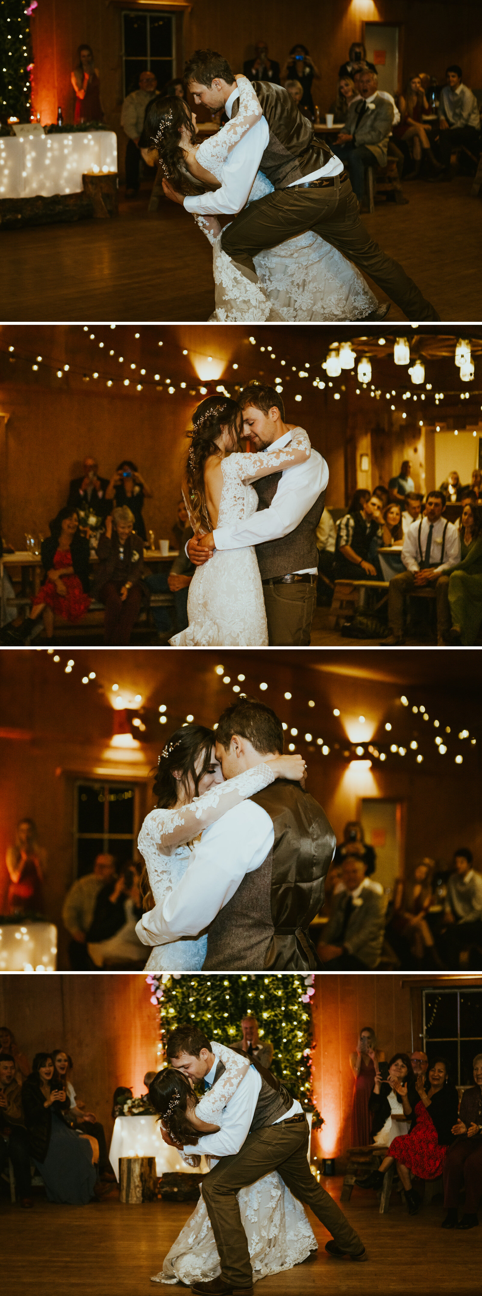 mormon lake lodge arizona wedding bride and groom first dance.jpg