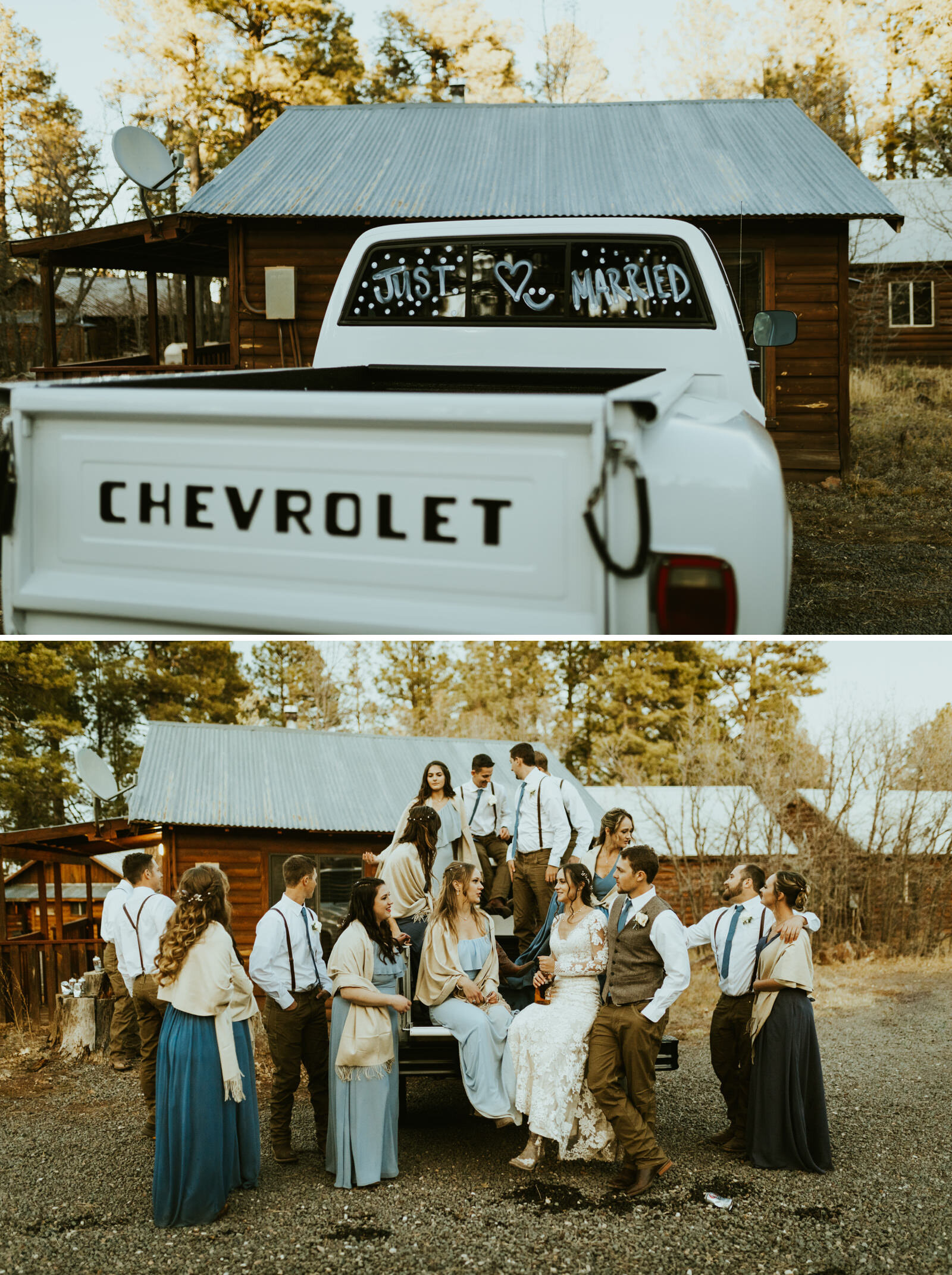 mormon lake lodge arizona wedding just married.jpg
