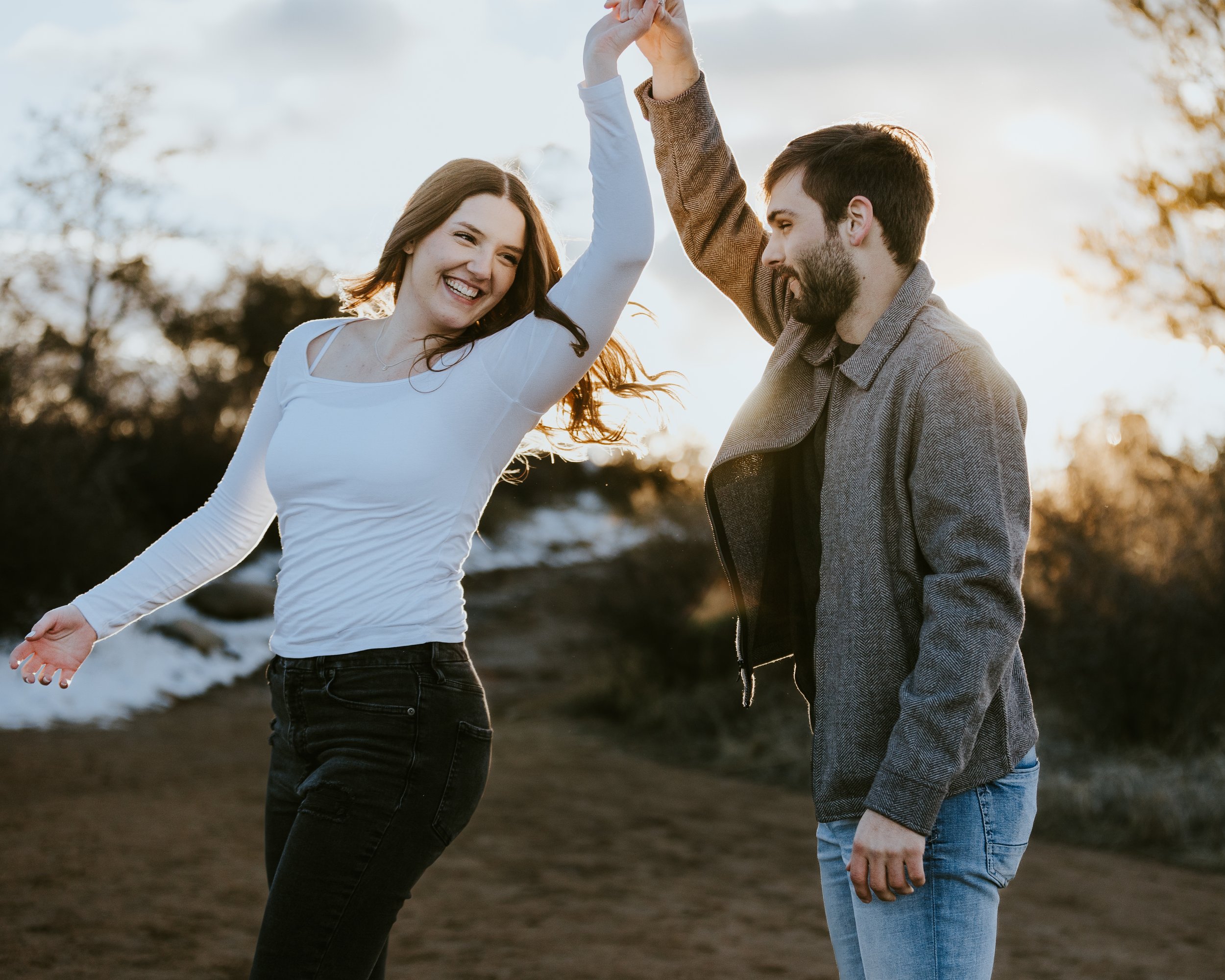 Happy Couple Poses Near Rv, Camping in a Trailer Stock Photo - Image of  interior, inside: 204730586