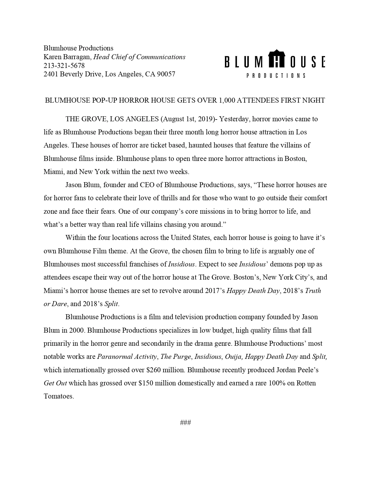 Press Release