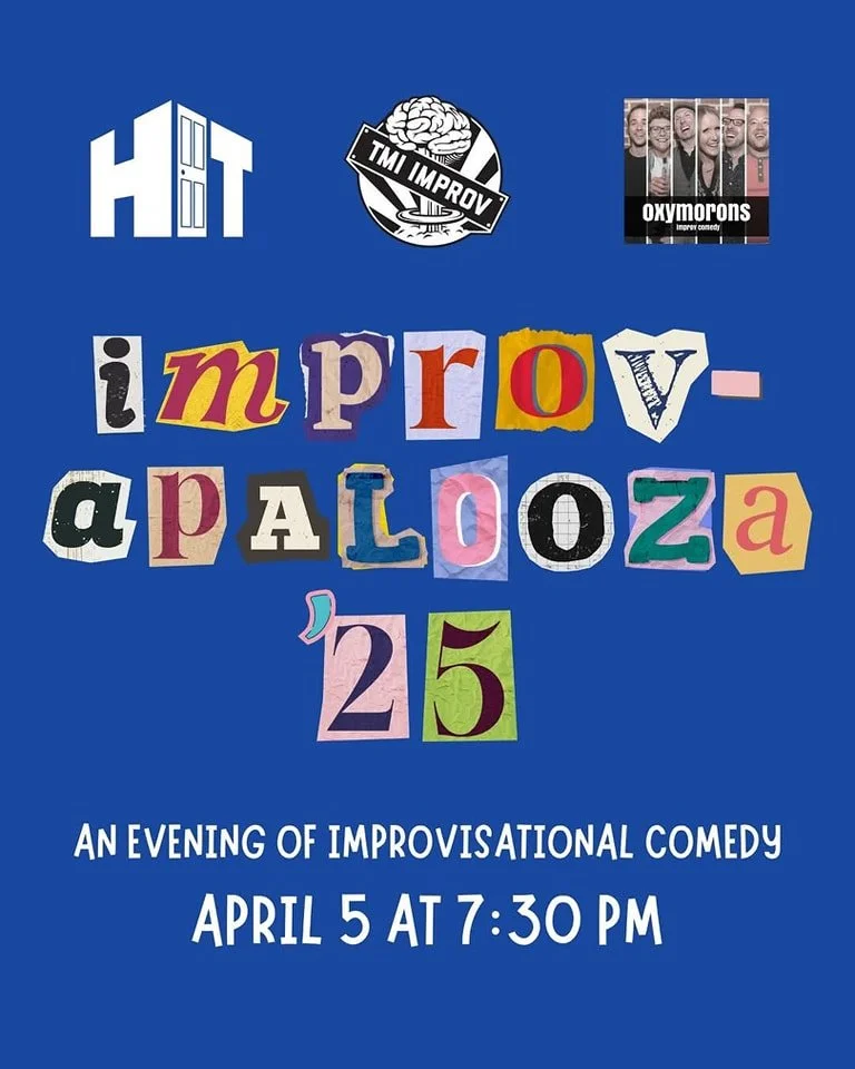 THIS SATURDAY. We&rsquo;re shutting down Third Street and heading downtown to Gamut Theatre for Improvapalooza&mdash; one of our favorite nights of the year! 

We're joining two stalwart improv staples - Oxymorons, and TMI- for a night of no scripts,