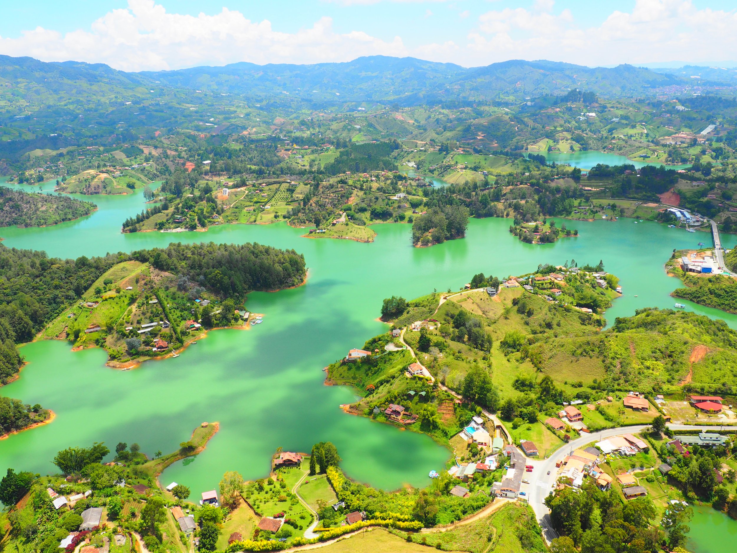 Colombian countryside landscape suited for hemp cultivation