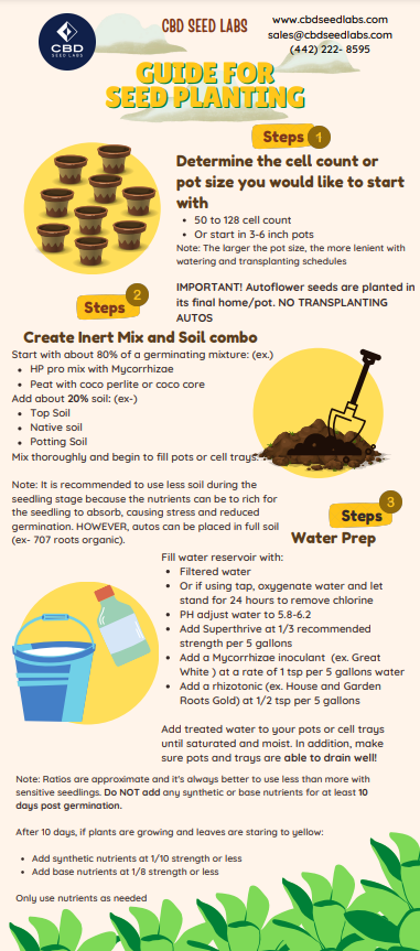 CBD Seed Labs Planting Guide – Page 1
