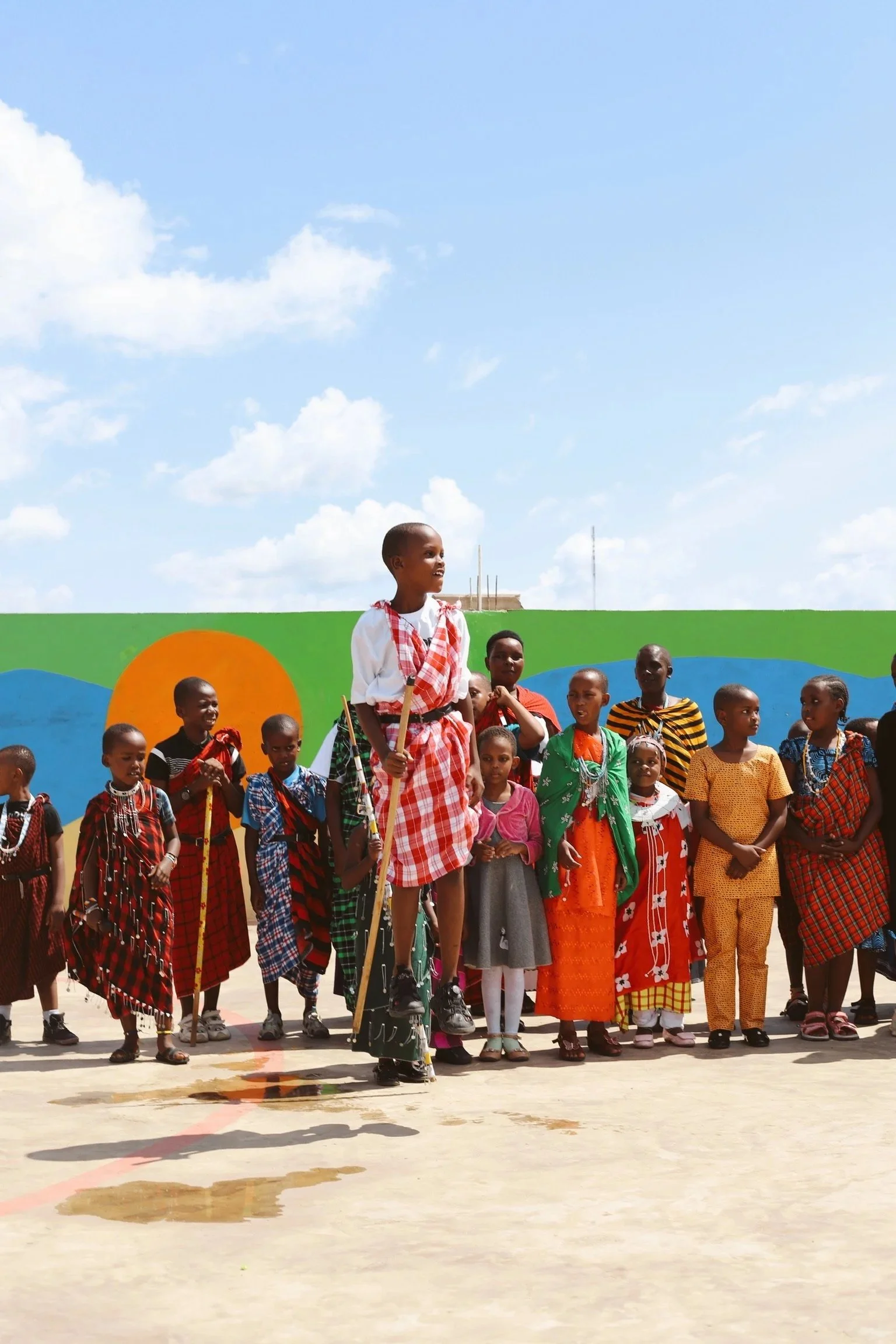 New Beginning student celebrating Culture Day
