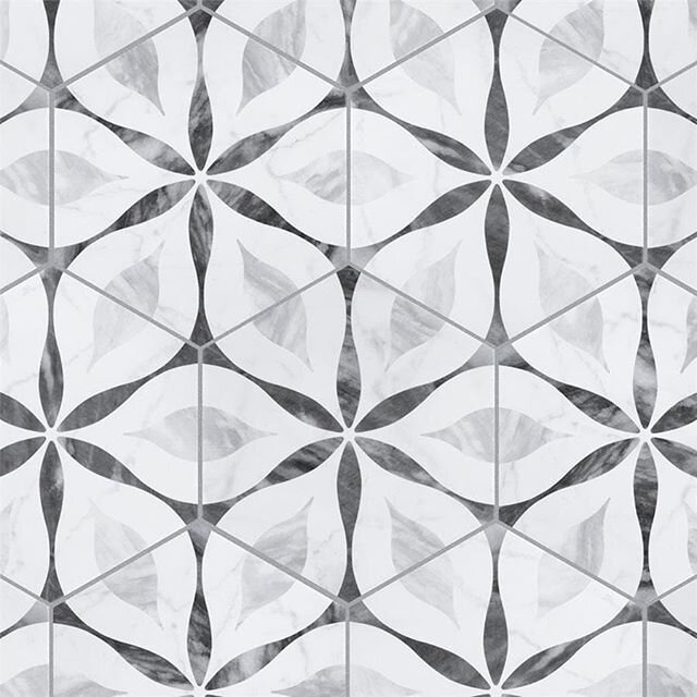 This tile combines a hexagon shape, a graphic pattern, and a marble look all in one!
.
.
.
#porcelaintile #hexagontiles #hexagons #walltile #floortile #marblelooktiles #pattern #patternedtiles