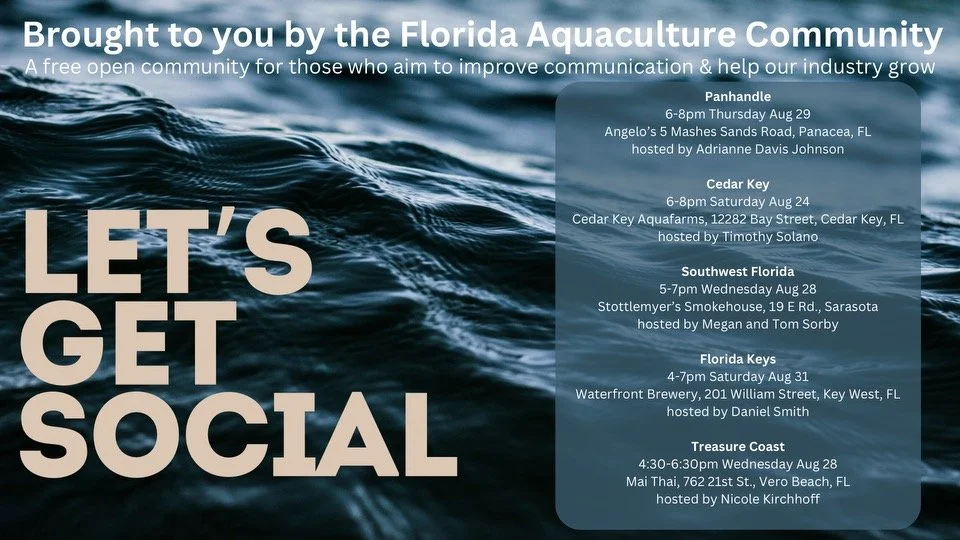 Upcoming Aquaculture Socials