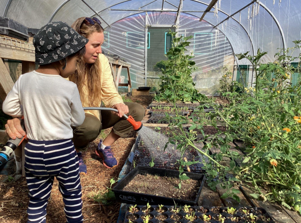 Learning how to water in the tunnel house