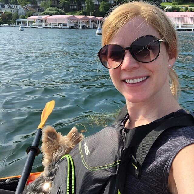 Kayaking adventure with Georgie boy. So much fun!