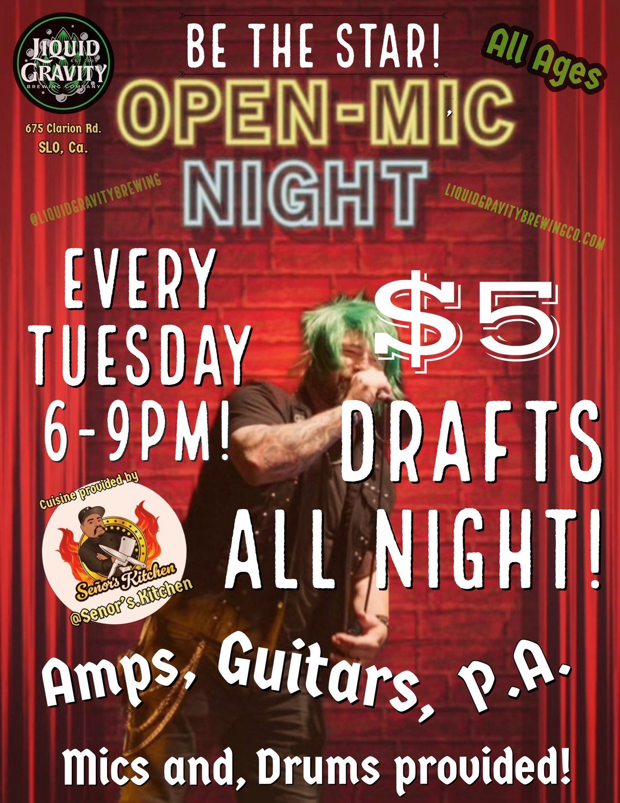 TUESDAY | OPEN MIC/JAM ($5 PINTS)