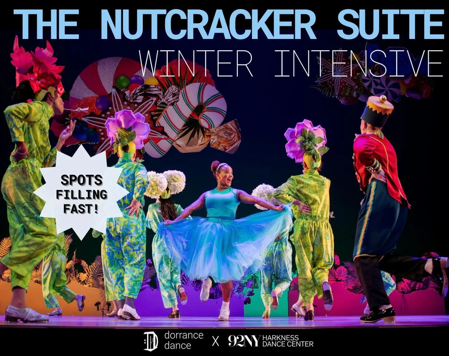REGISTER NOW!

Secure your spot for The Nutcracker Suite Winter Intensive! Registration will close when full. Head to the link in our bio for more information on how to register!

December 17-21 Professional (Dancers 18+) *SOLD OUT*
December 19-21 Be