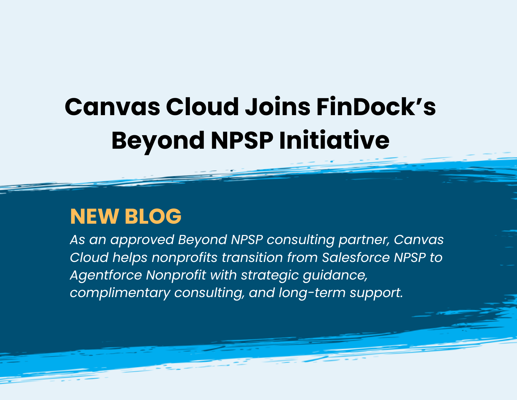 Canvas Cloud Joins FinDock’s Beyond NPSP Initiative