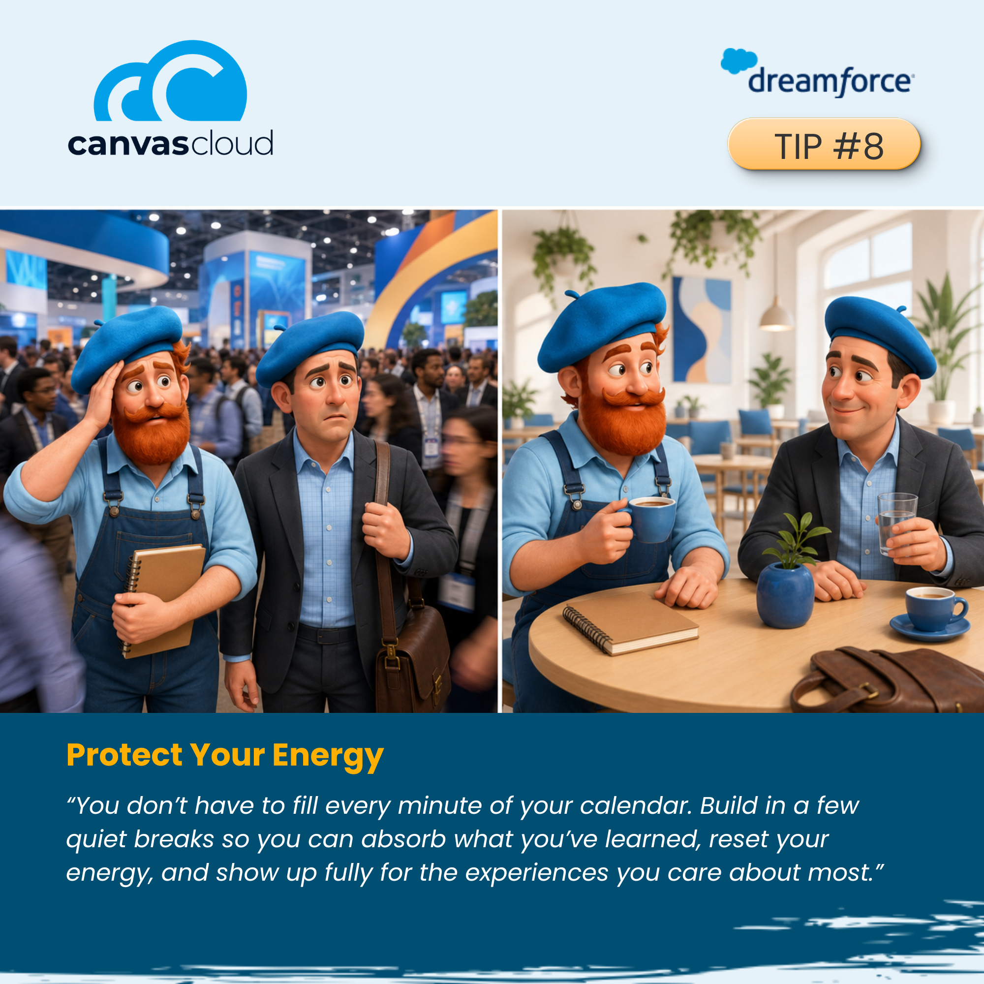 Dreamforce 2026 Tip 8 from Canvas Cloud