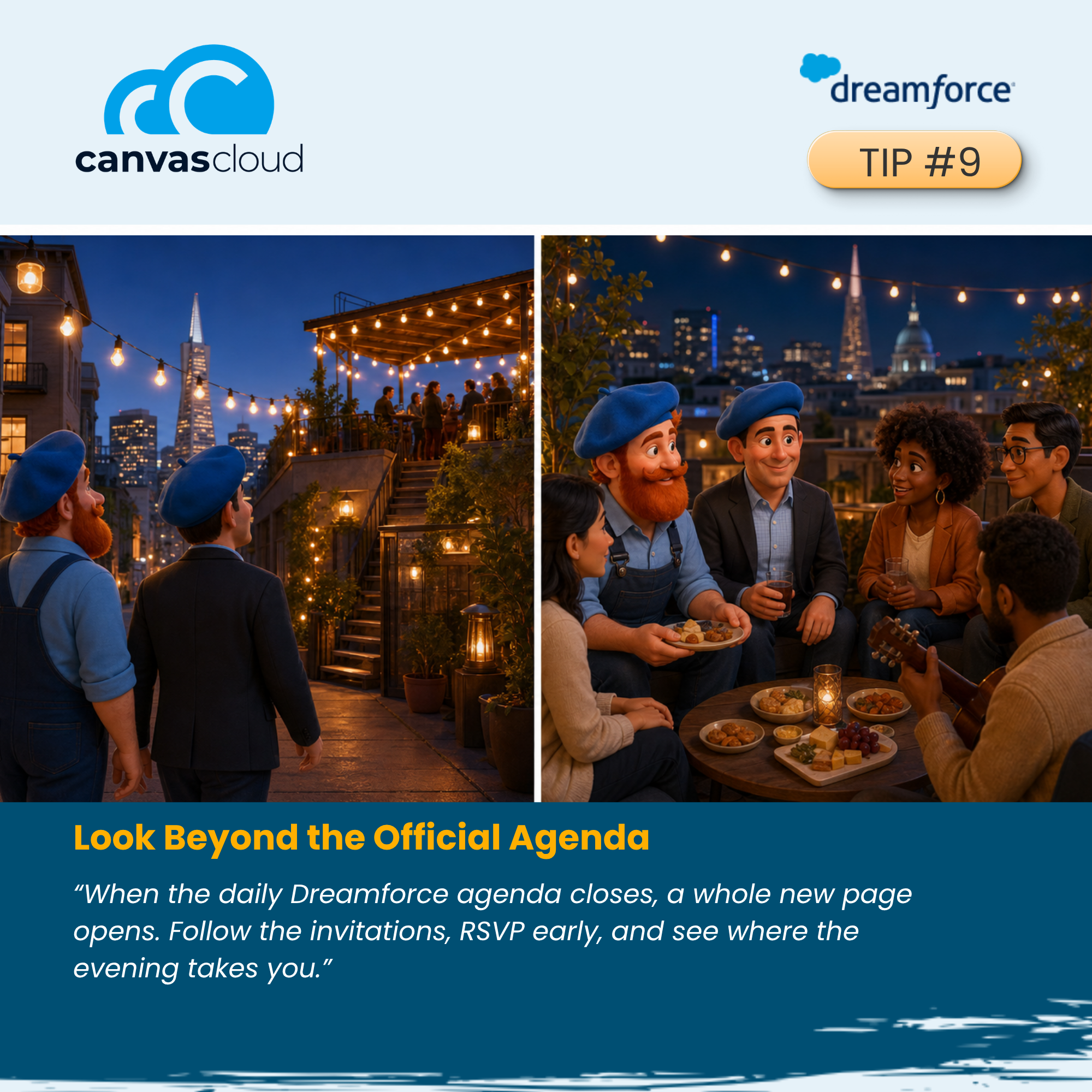 Dreamforce 2026 Tip 9 from Canvas Cloud