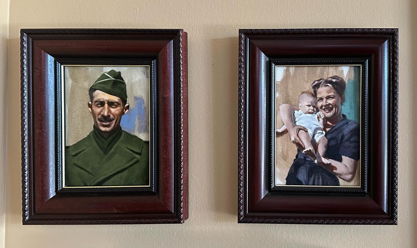 The happiest of birthdays to that little baby in the painting on the right. Without her, I wouldn&rsquo;t be here. Well, the older folks in the painting too&hellip;but it&rsquo;s her day. Love you, mom.