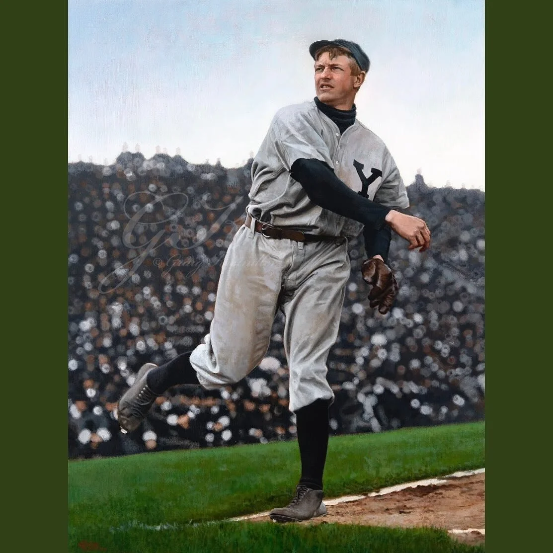 The auction for this guy ends tonight&mdash;still time to get bids in! Link in bio, yo.

#baseballart #ChristyMathewson