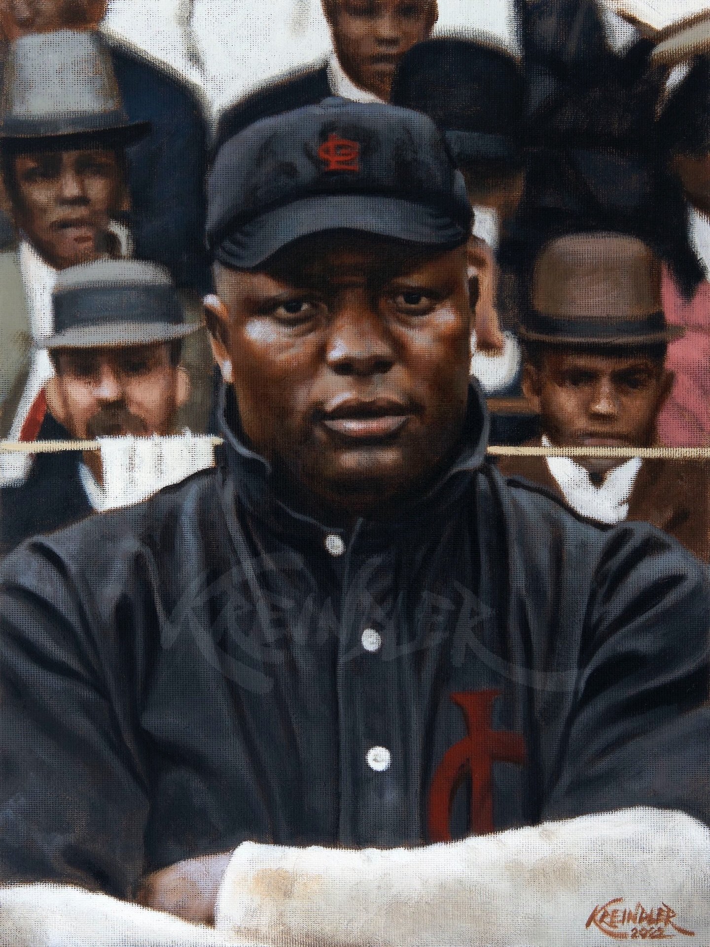 On this day in 1920, a group of eight midwestern team owners, spearheaded by Andrew &ldquo;Rube&rdquo; Foster, met at the Paseo YMCA in Kansas City, MO to form the Negro National League. Here&rsquo;s my painting of the great magnate as a pitcher with