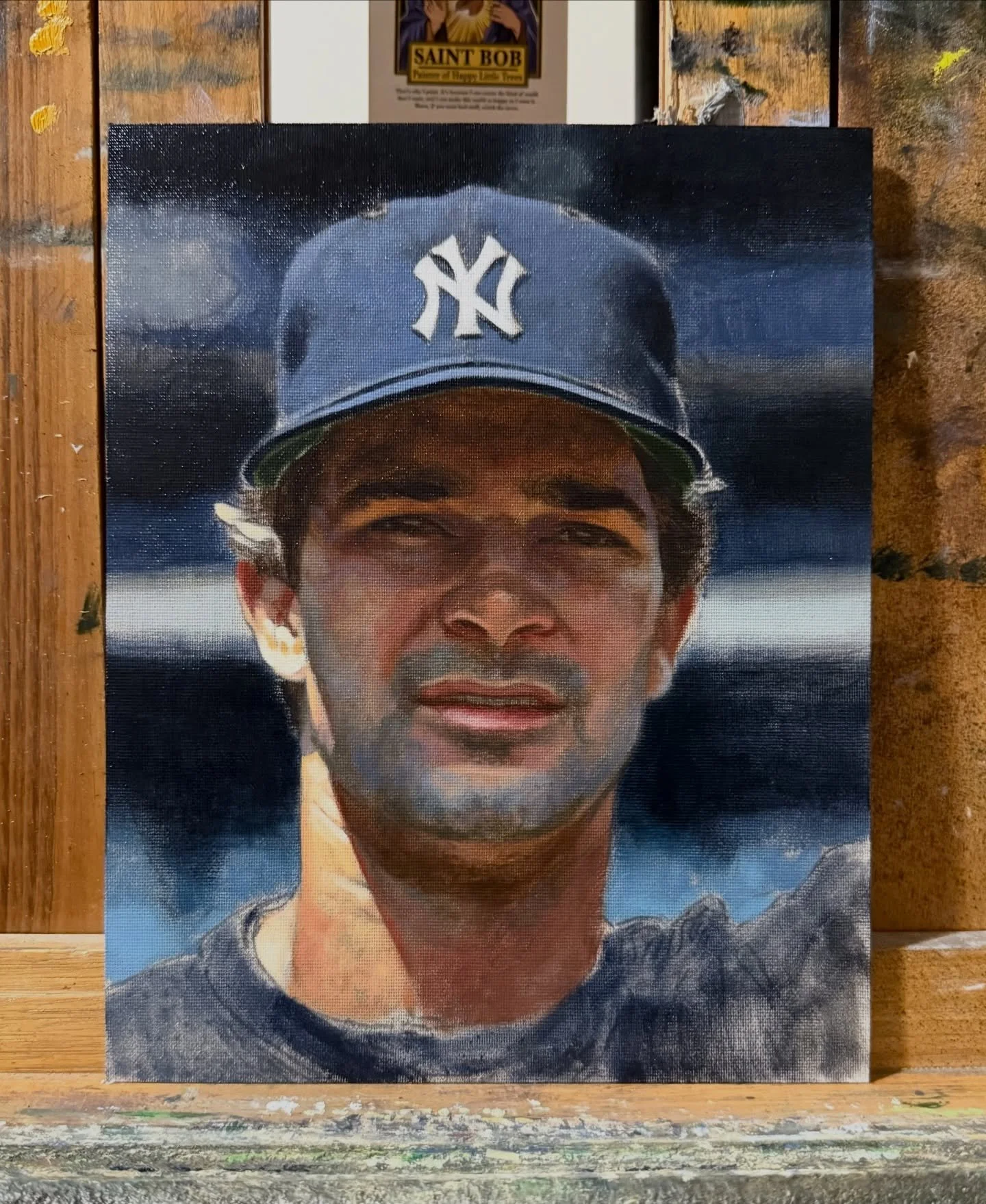 It might still be #oscars time, but Don Mattingly waits for no one. Still much to do, though any progress is good progress.

#baseballart #DonMattingly