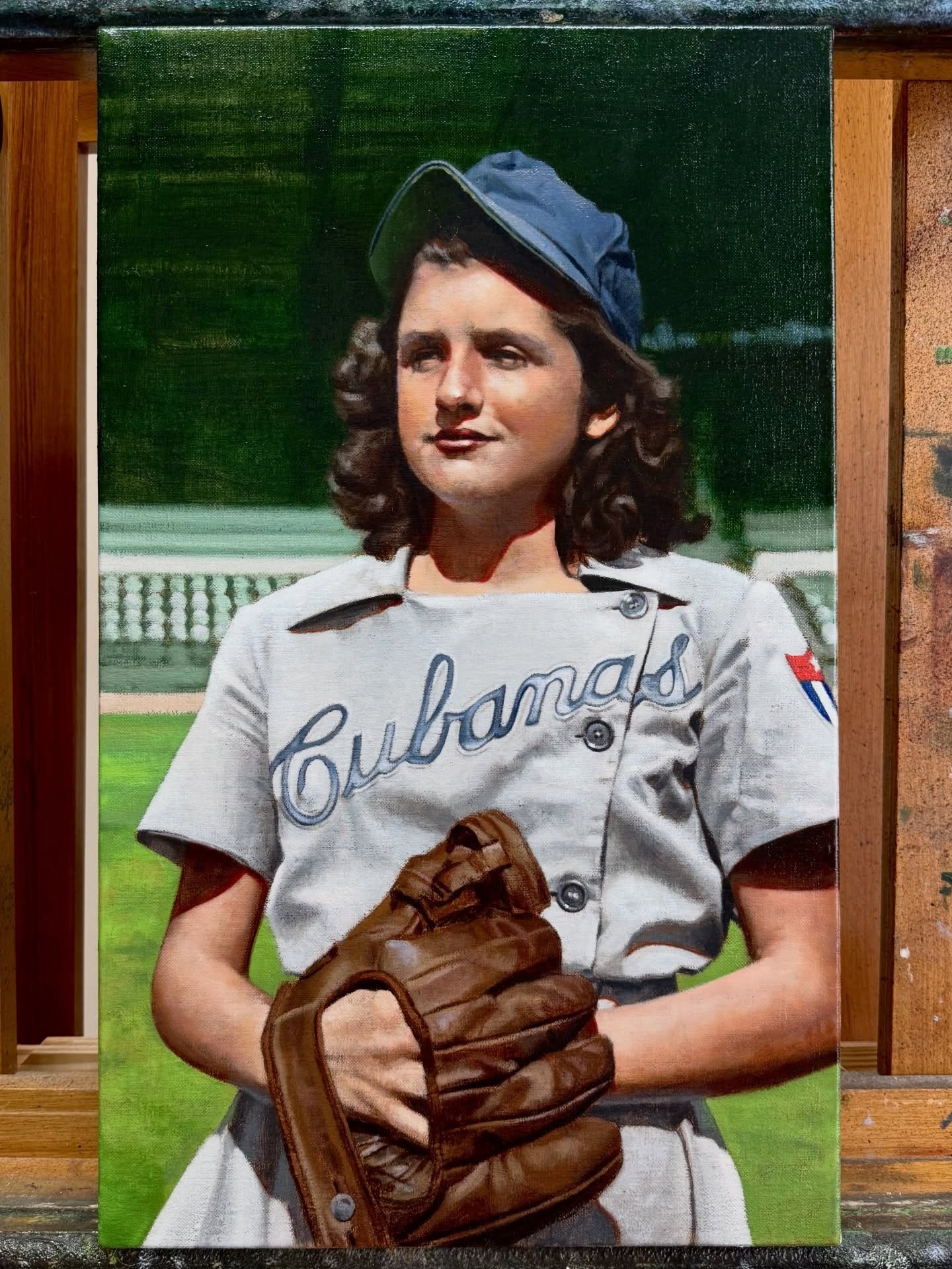 Back to Lefty&mdash;I can see the light at the end of the tunnel (and it&rsquo;s not an oncoming train)!!

#baseballart #LeftyAlvarez