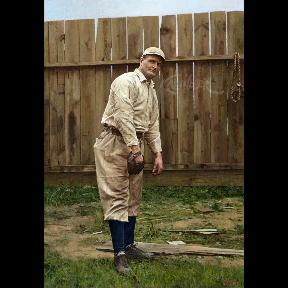 On this day in 1914, George Edward Waddell passed away at the age of 37. Remembered more for his eccentricities, he also happened to be the best pitcher in the AL and the biggest drawing card of his era. Here&rsquo;s my painting of &ldquo;Rube&rdquo;