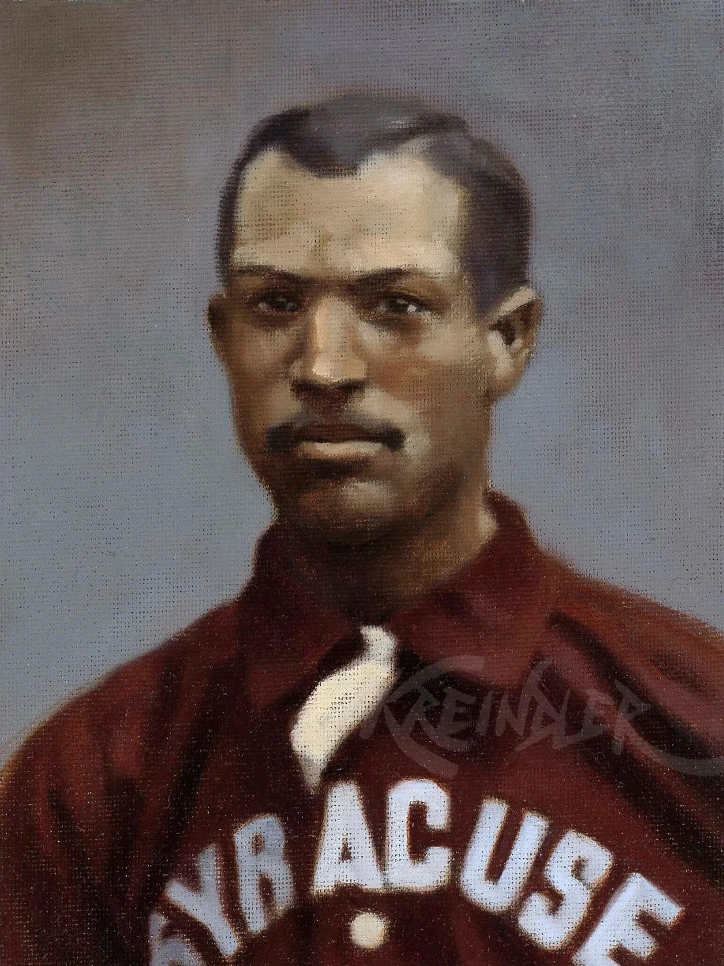 On this day in 1884, Moses Fleetwood Walker became one of the first African-Americans to play in the major leagues when the Toledo Blue Stockings (American Association) dropped a 5-1 decision to Louisville at Eclipse Park. Here&rsquo;s a color study 