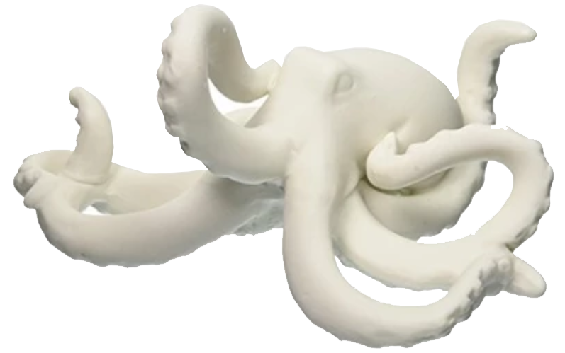 38. 6" L Bisque Octopus