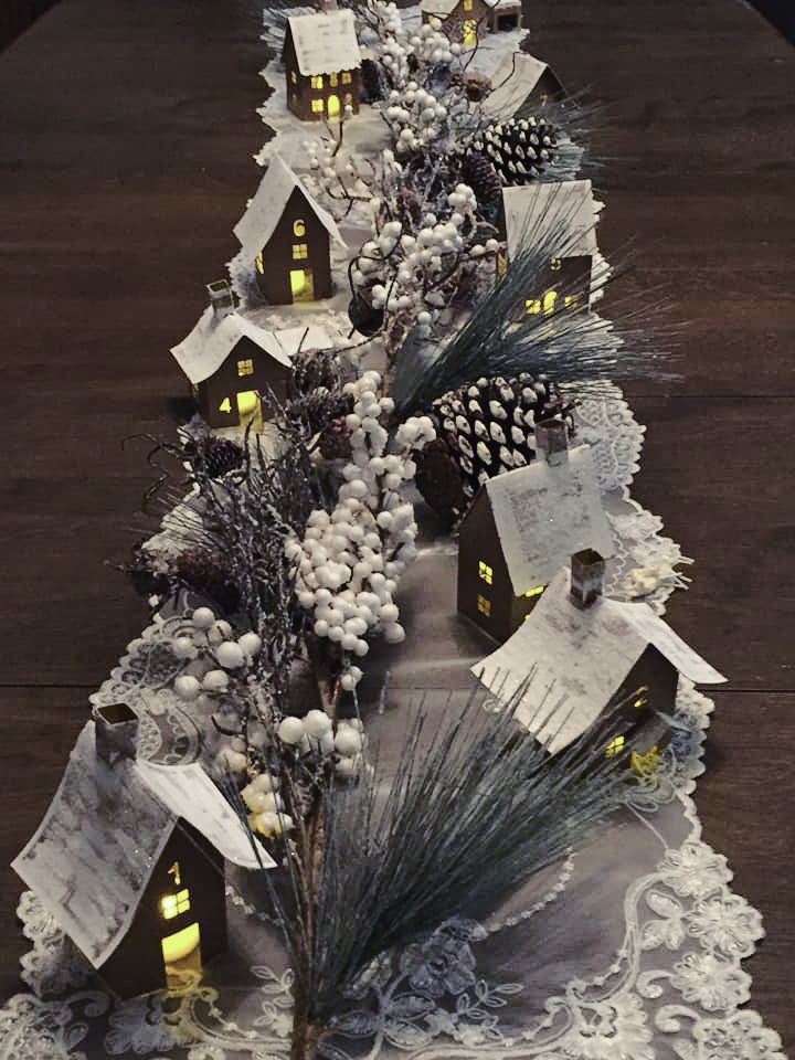 Paper Advent Houses | Julie Ann Rachelle Interior Design