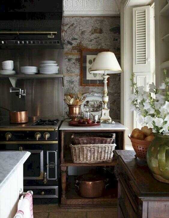 A Cozy Cluttered French-Style Kitchen by deVOL - The Nordroom