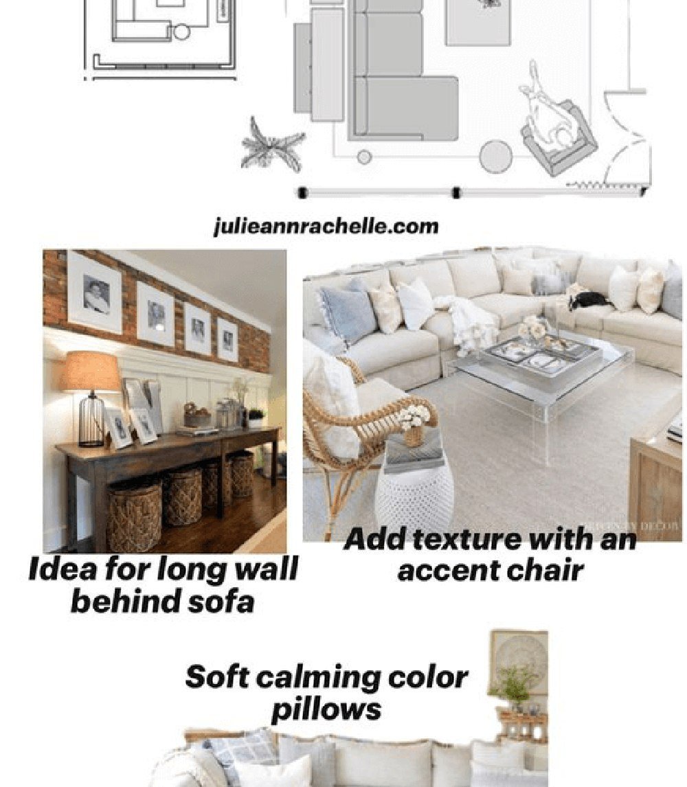 So this has nothing to do for the One Room challenge, it is a post that was scheduled to publish a long time ago. I was giving someone tips in a facebook group about ideas for her living room: When aiming for a serene living room, texture plays a cru