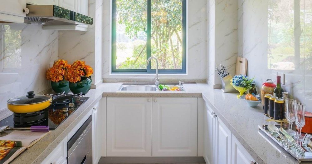 The size of your kitchen is no reason not to take advantage of the biggest change of the past century, where kitchens are concerned.  #HomeImprovement #KitchenRemodeling #BathroomRemodeling