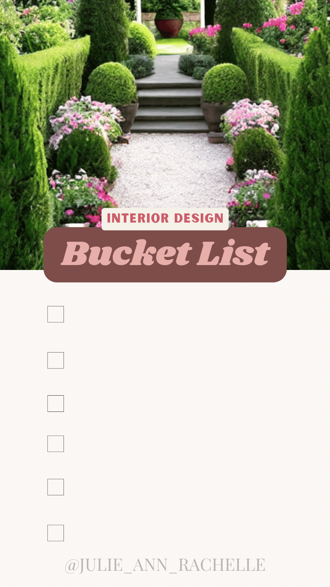 How to Make An Interior Design Bucket List
