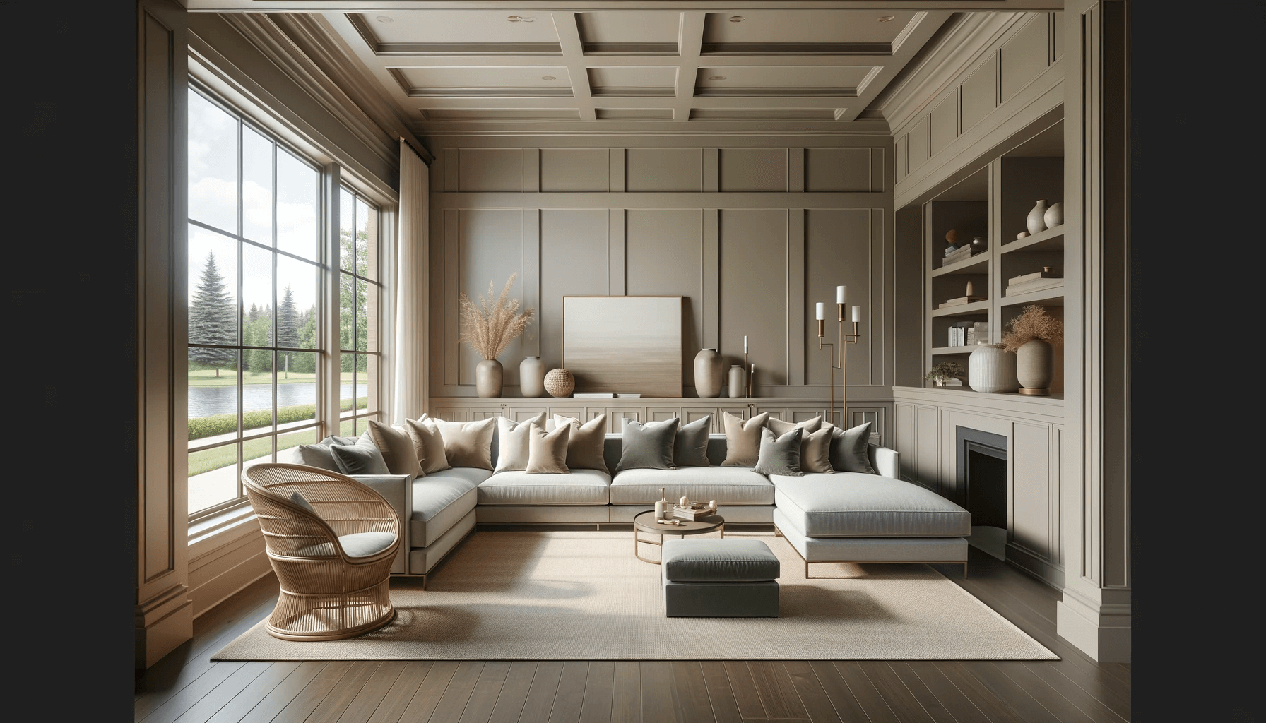 Secrets to a Calm Cream & Green Living Room