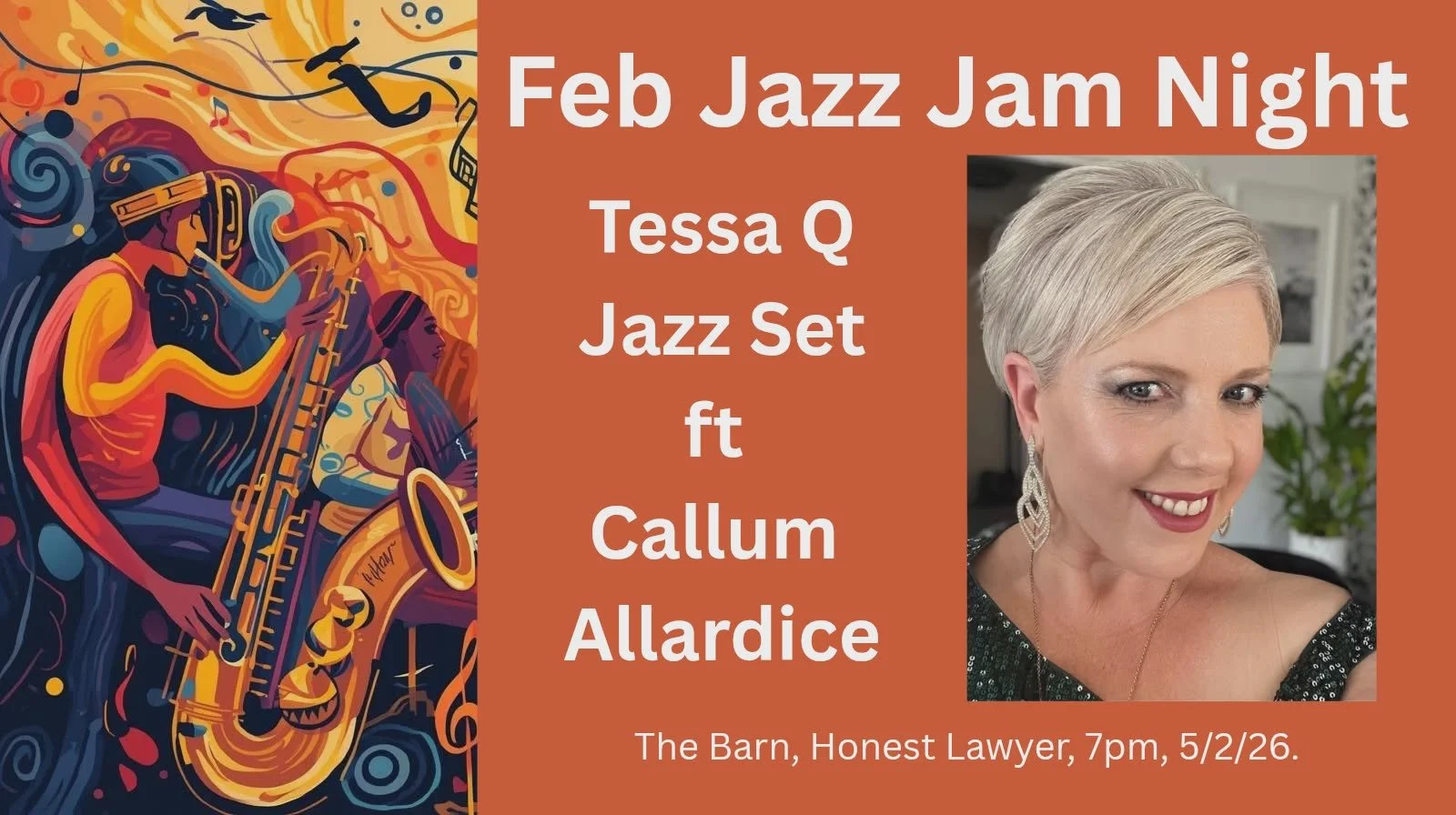 Tessa Quayle Jazz Set with Callum Allardice @ Nelson Jazz Club Night
