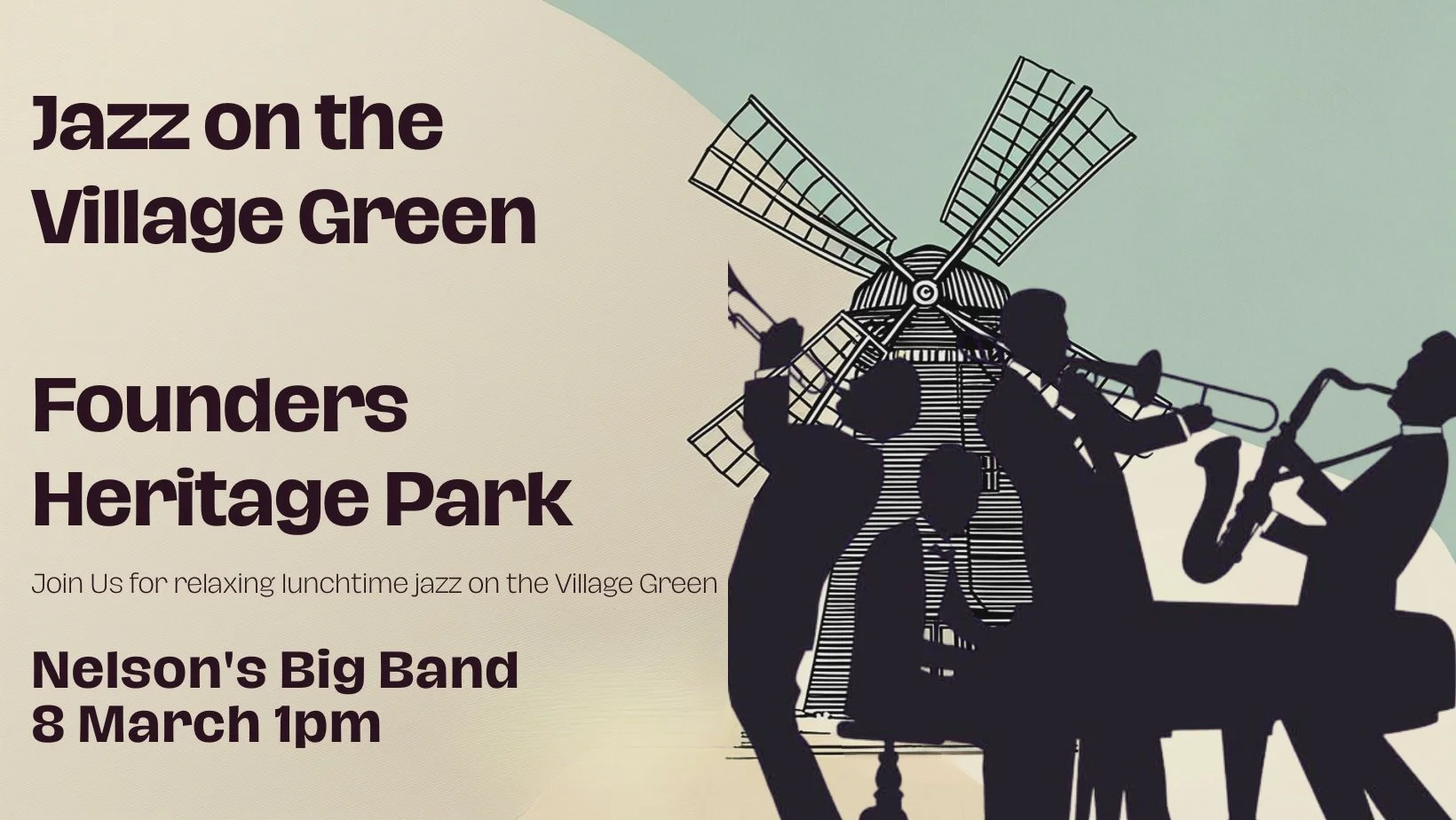Nelson Jazz Big Band- Village Green Jazz @ Founders