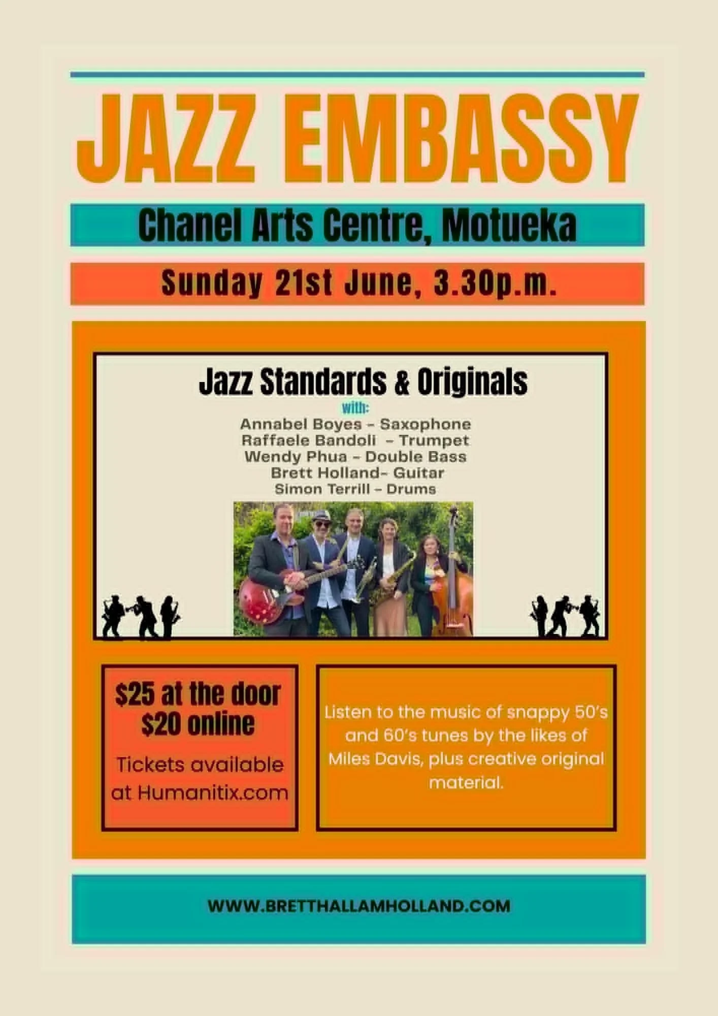 Jazz Embassy @ Chanel Arts, Motueka