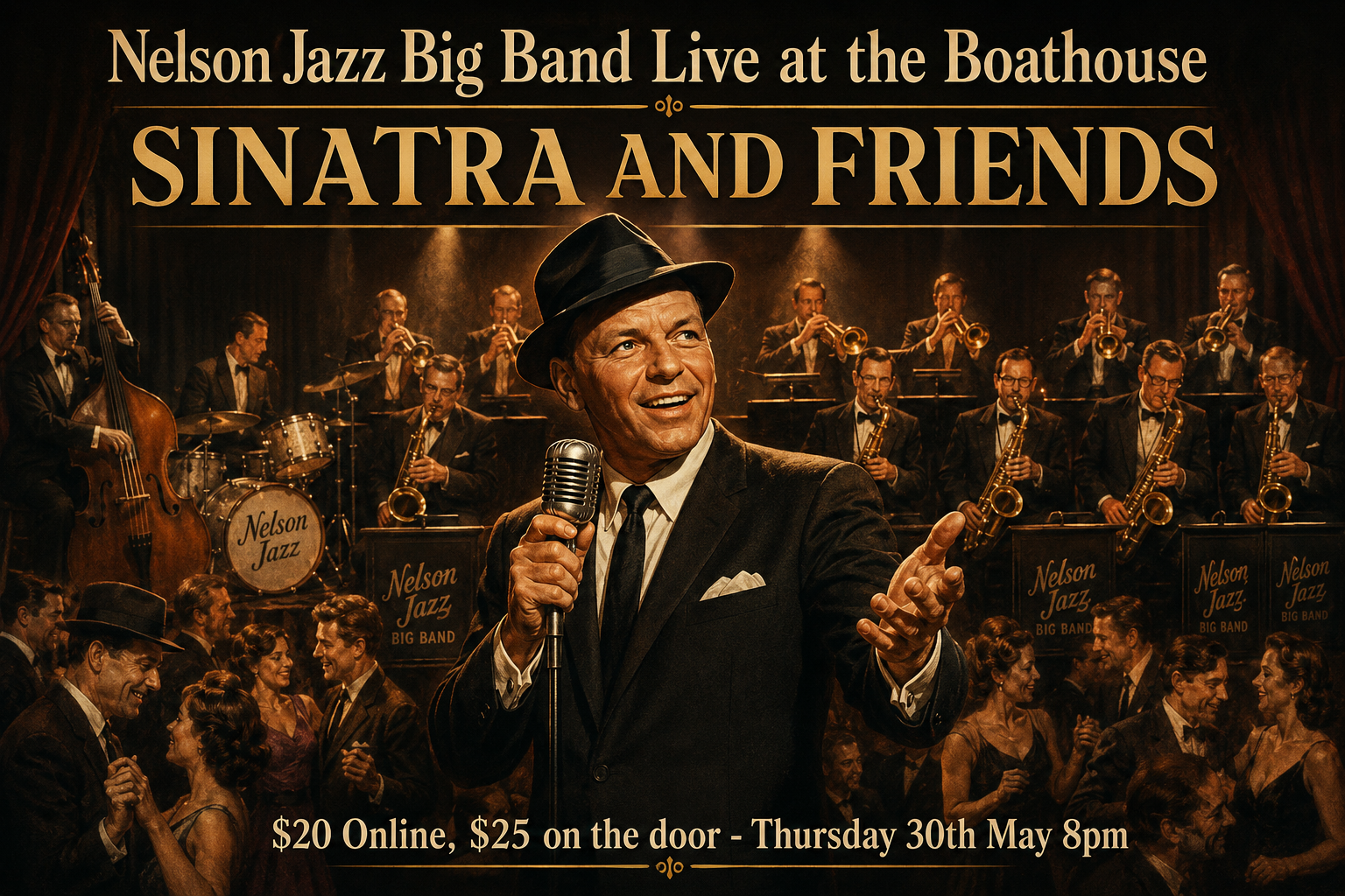 Sinatra and Friends - Nelson Jazz Big Band @ Boathouse