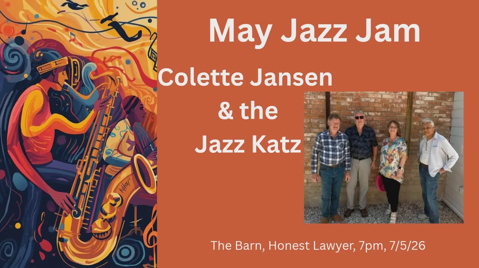NJC Club Night: Collete Jansen's Jazz Katz