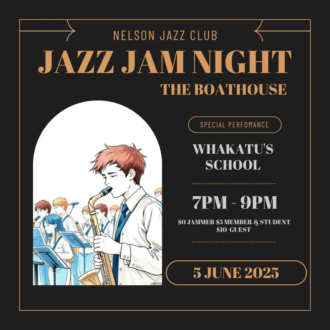 NJC June Club Night - Wakatu Schools Jazz at the Boathouse