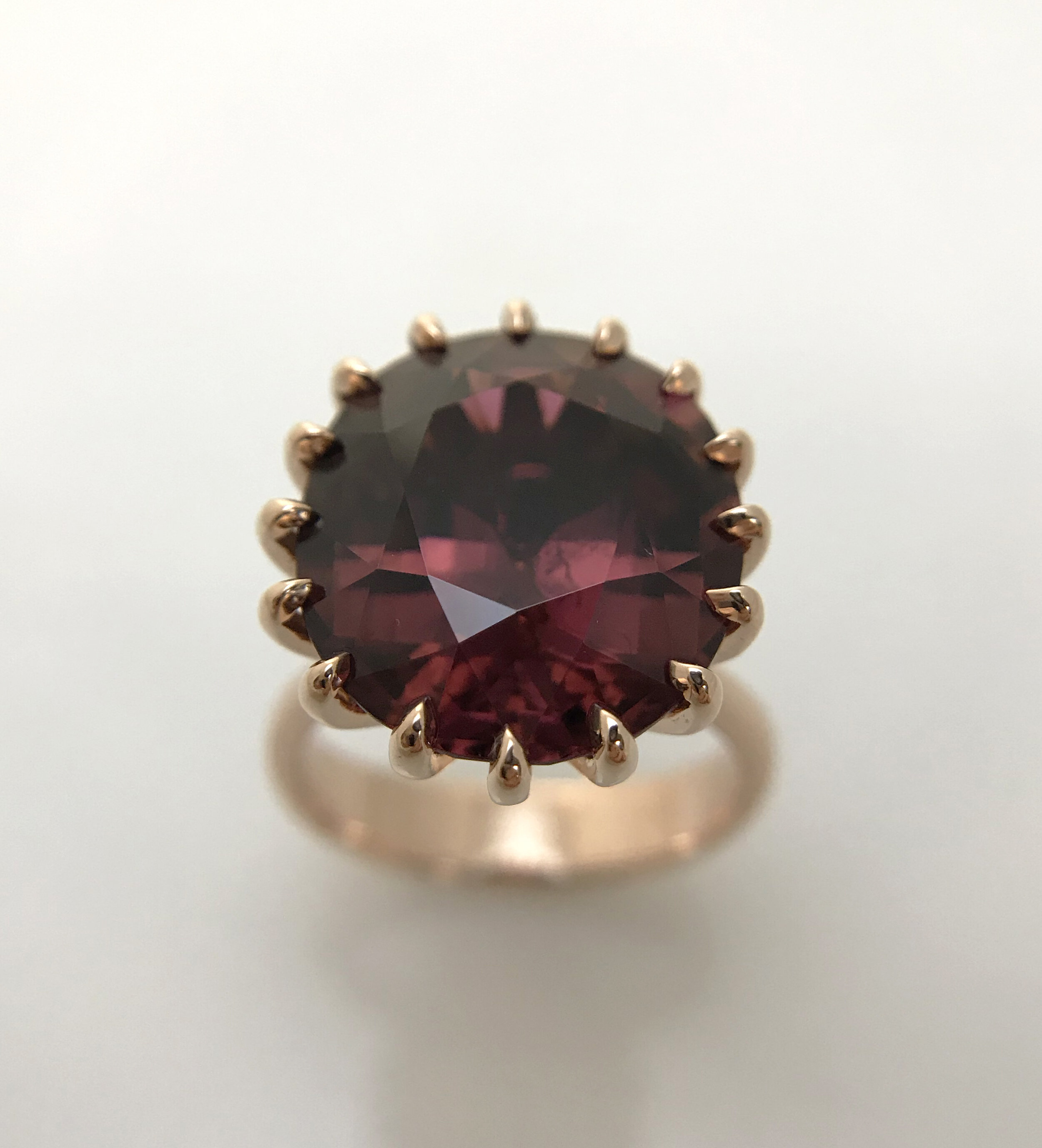 Raspberry Tourmaline Ring