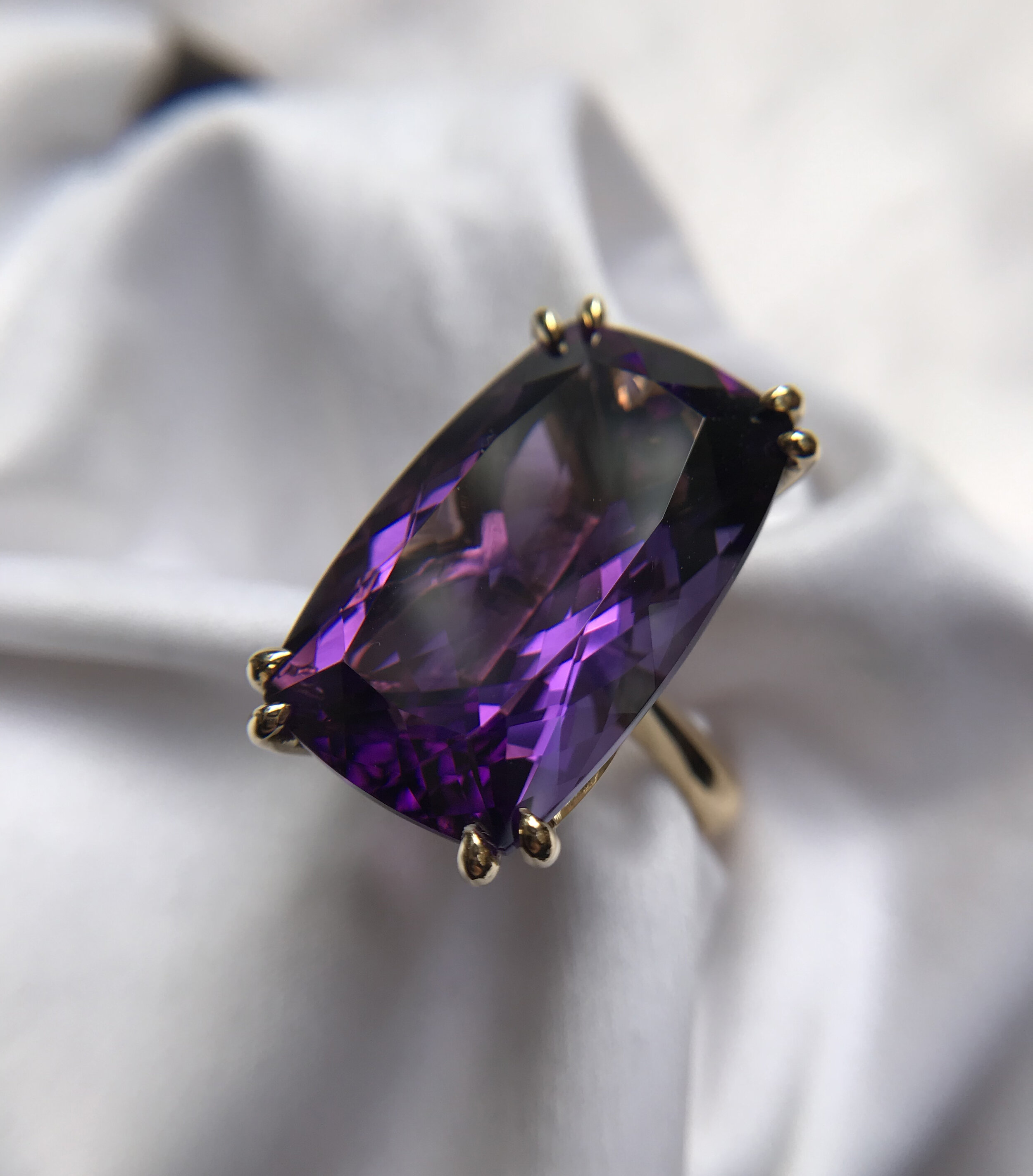 Bespoke Amethyst Cocktail ring