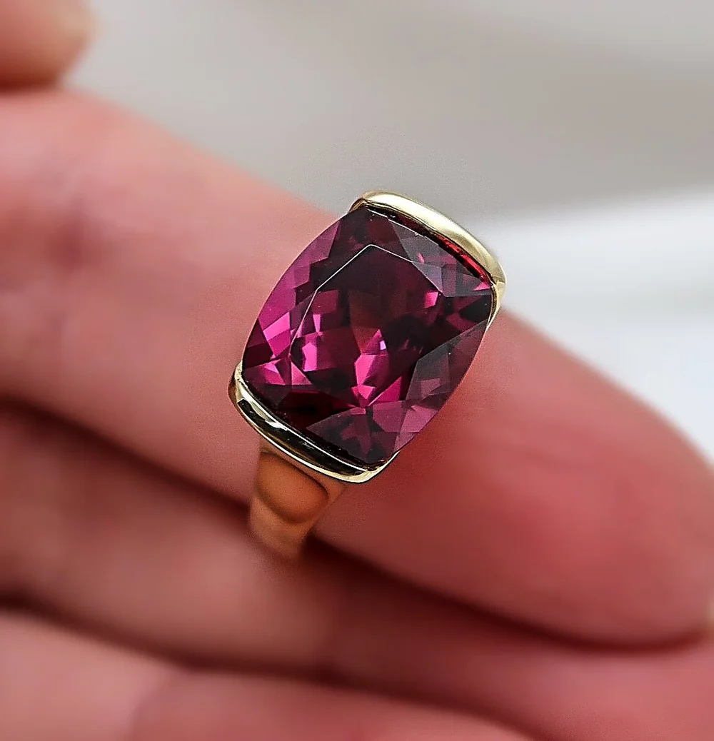 Rhodolite Garnet Ring