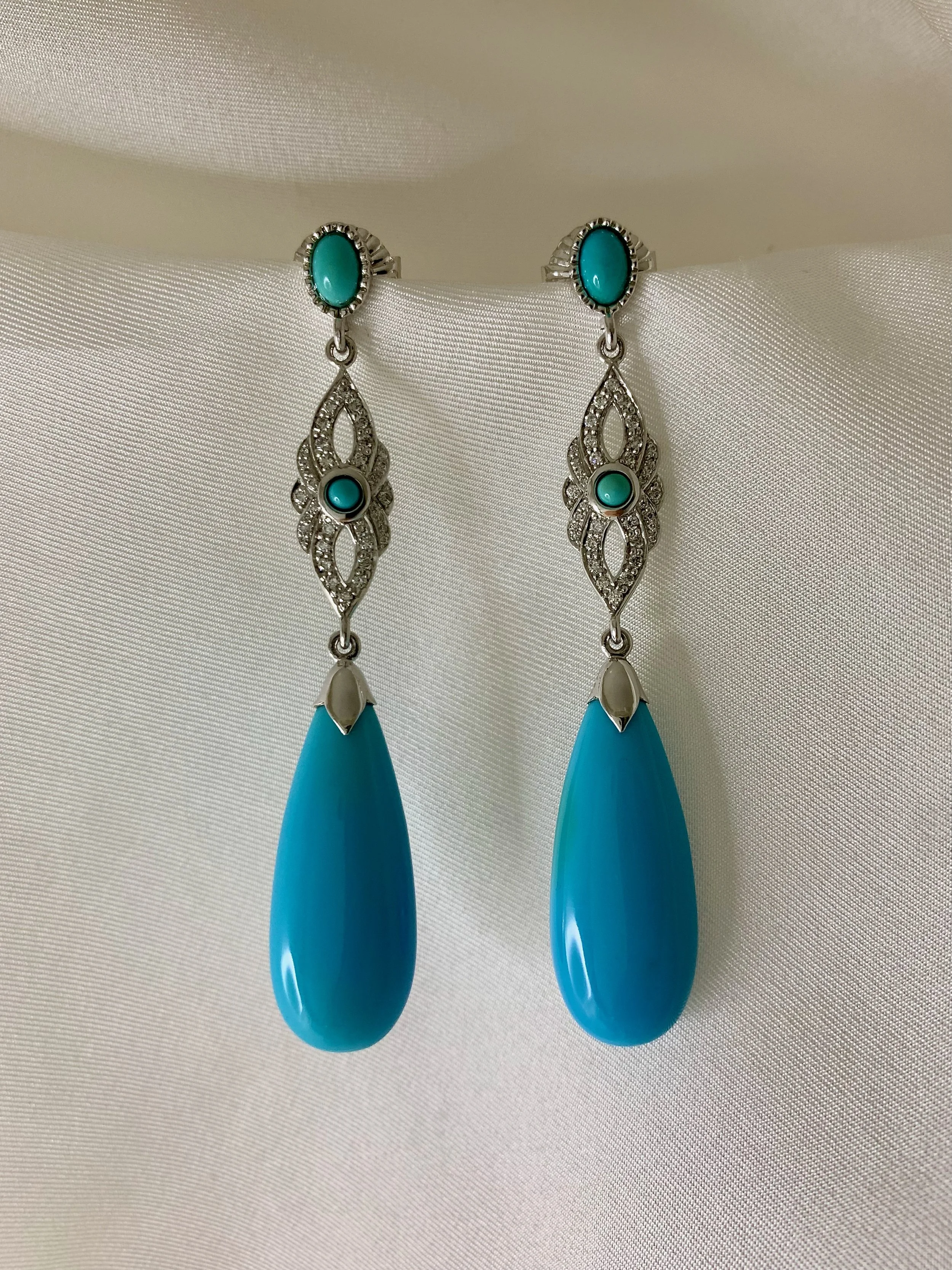 Sleeping Beauty Turquoise earrings