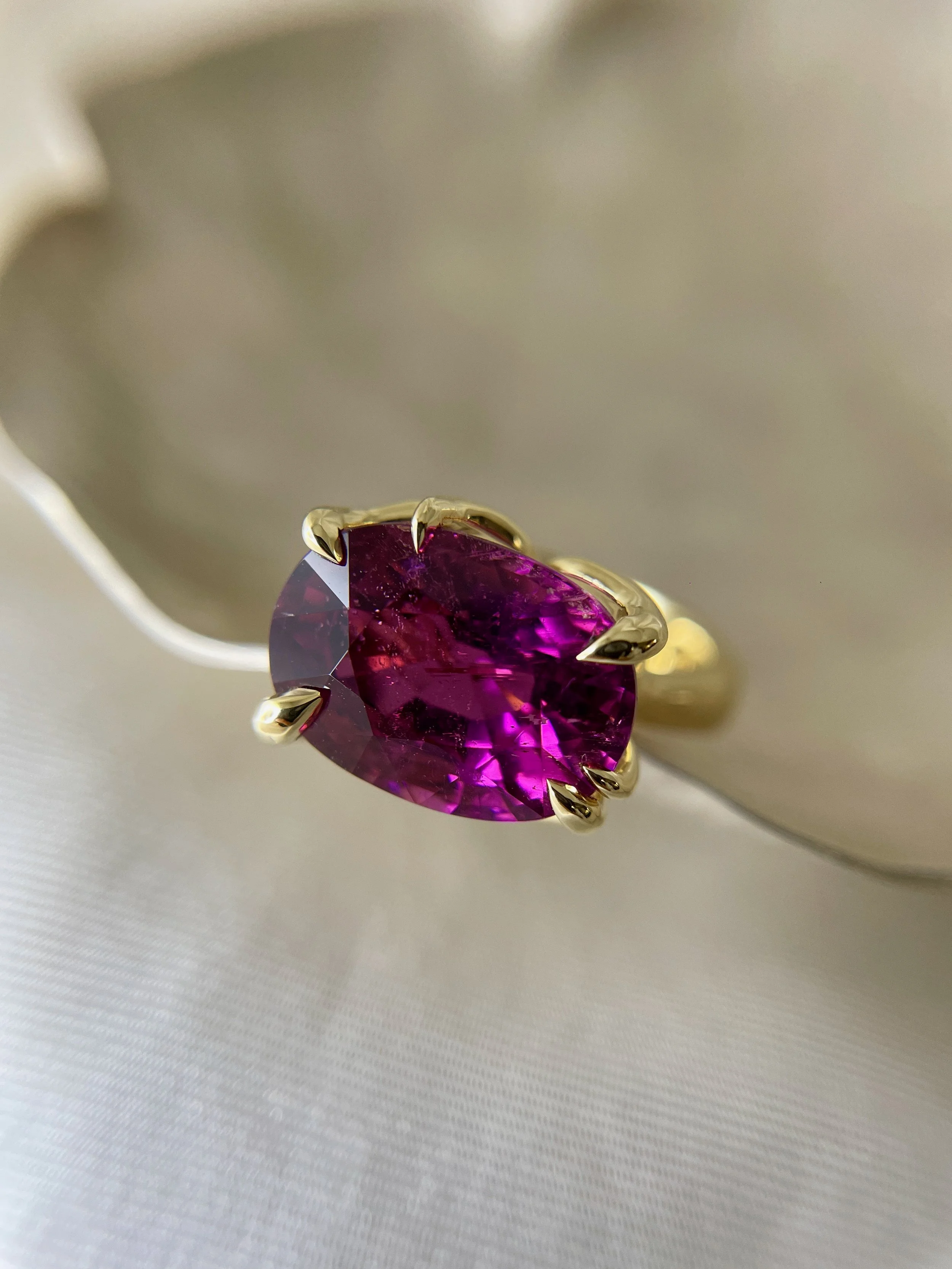 Cuprian Tourmaline ring