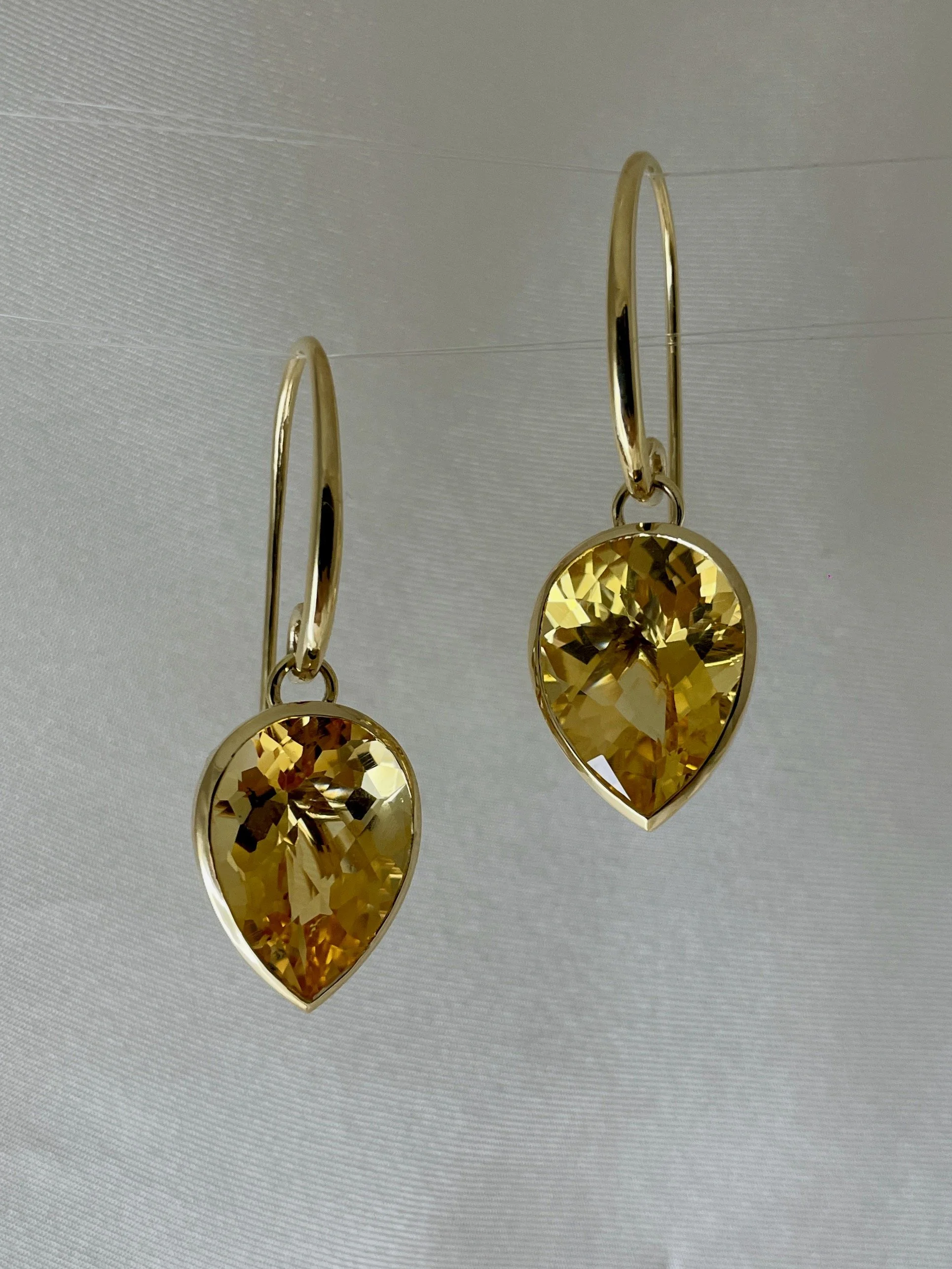 Citrine cocktail earrings